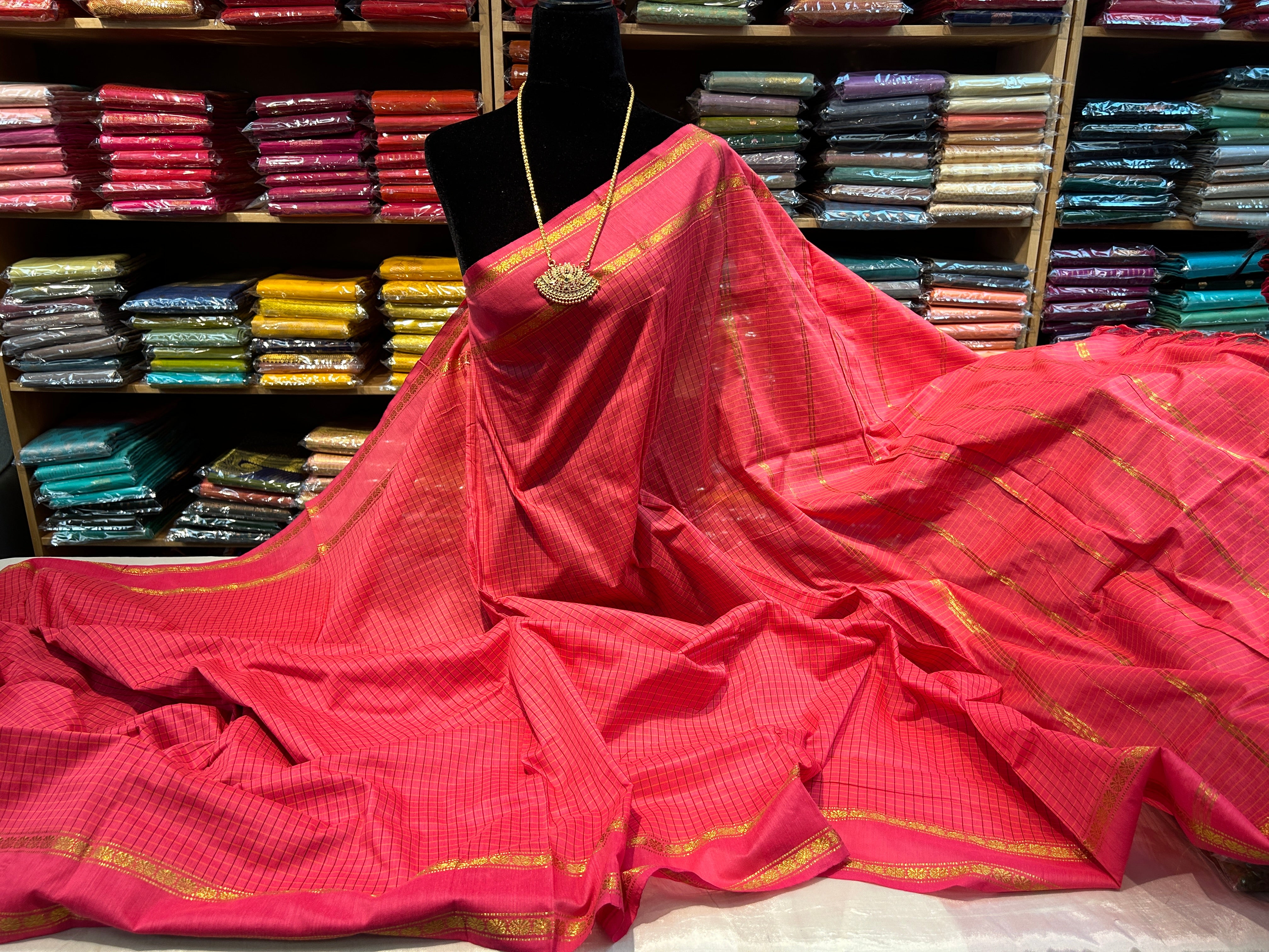 Soft  Cotton silk Saree With running Blouse