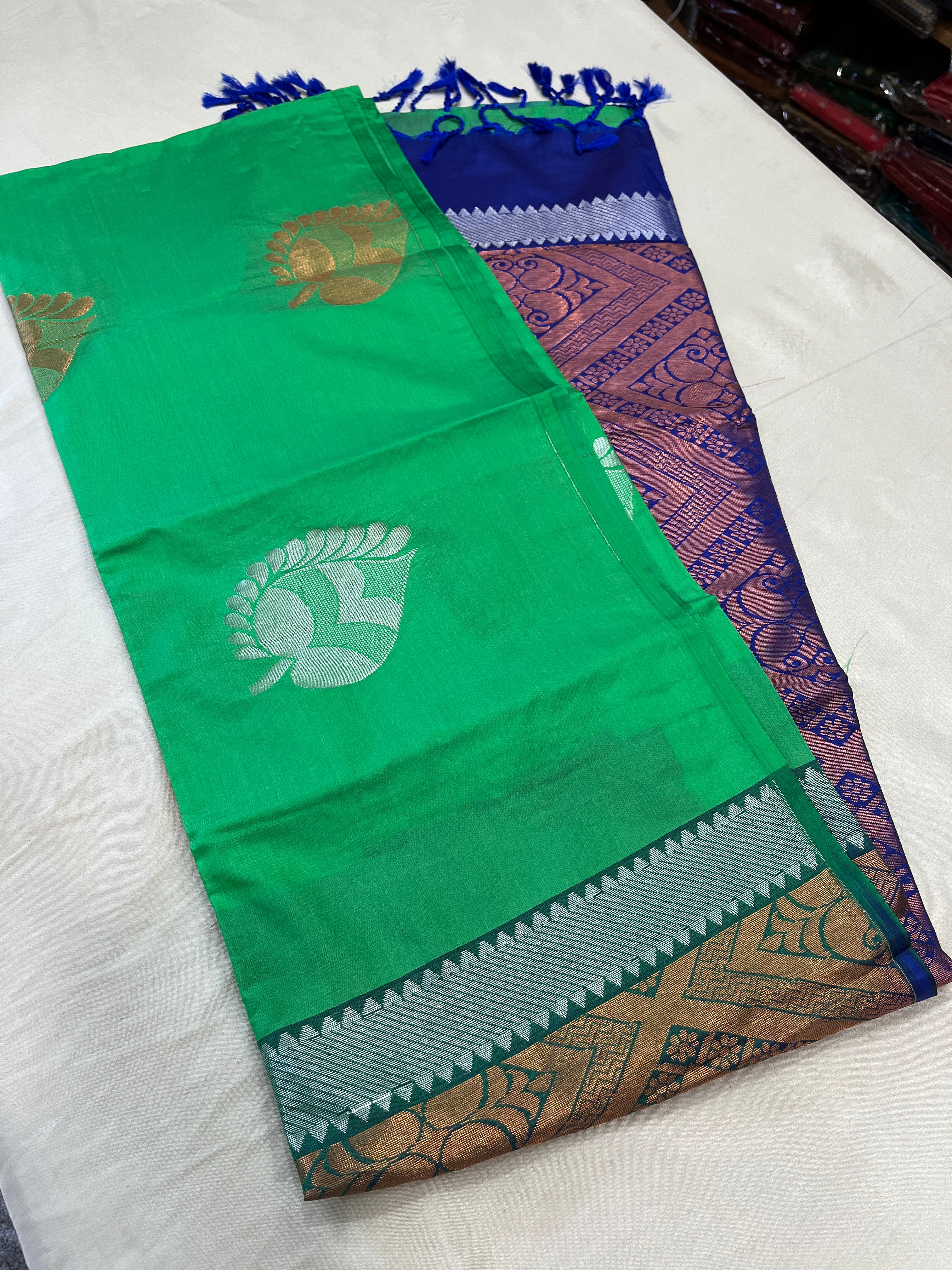 Borderless soft semisilk  saree