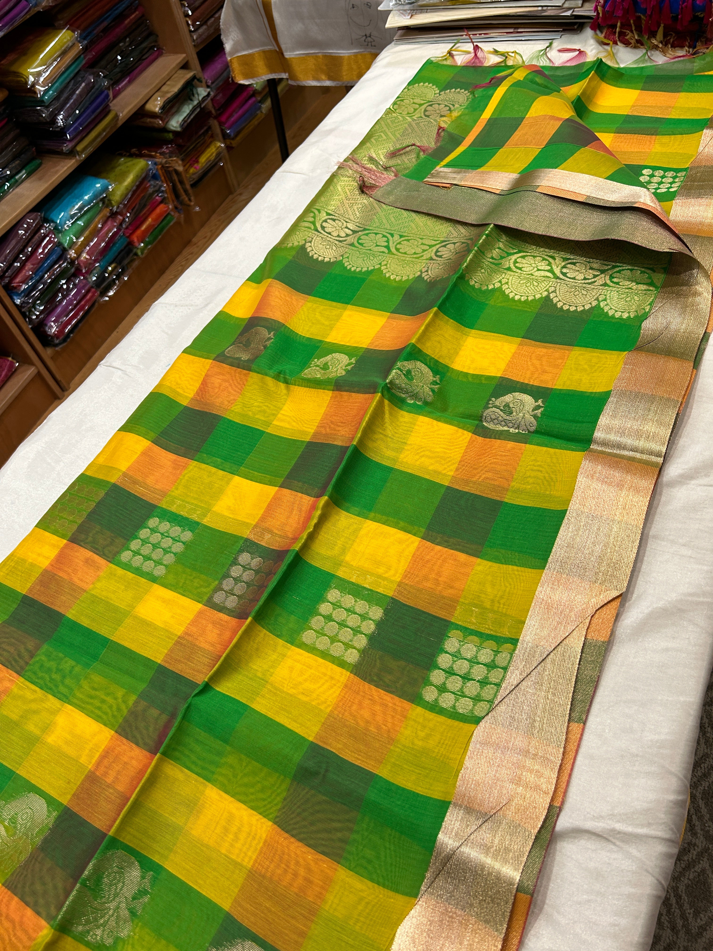 Soft Mercerized silk Cotton silk Saree