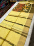 Ikkat zari border cotton silk saree with rich pallu & running blousejust