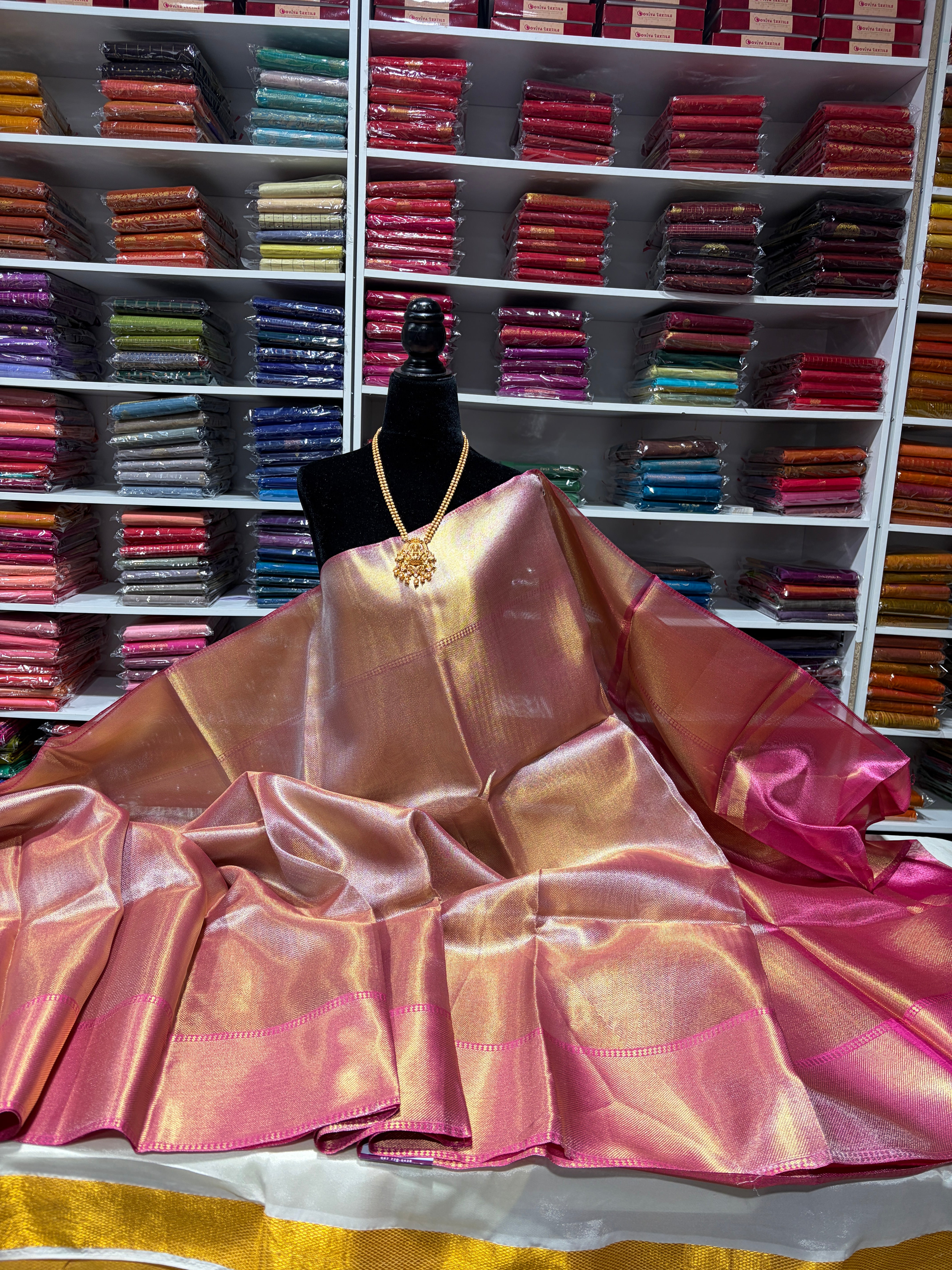 Jothika inspired tissue saree