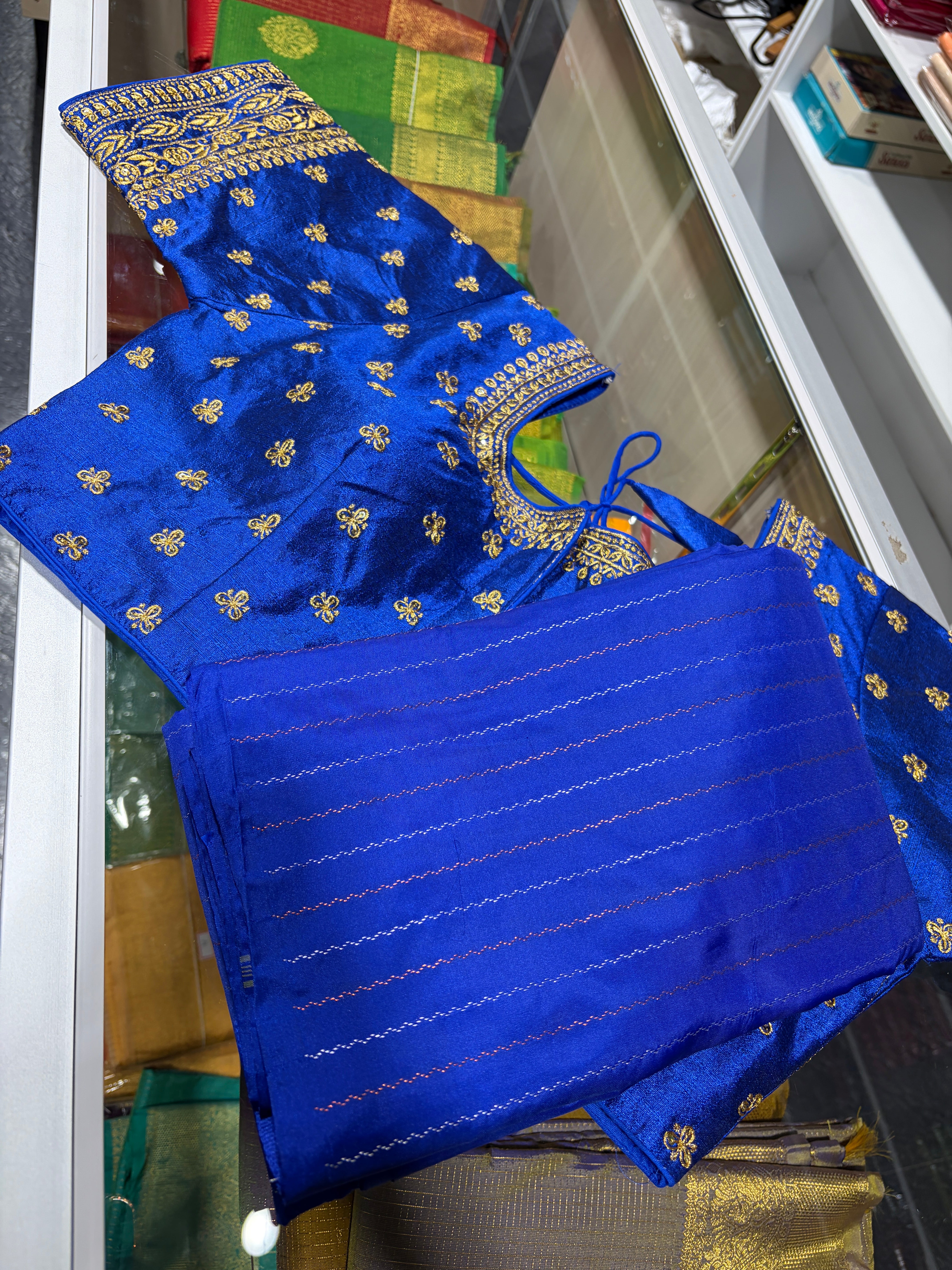 Aarani Semi Silk Saree with Readymade blouse