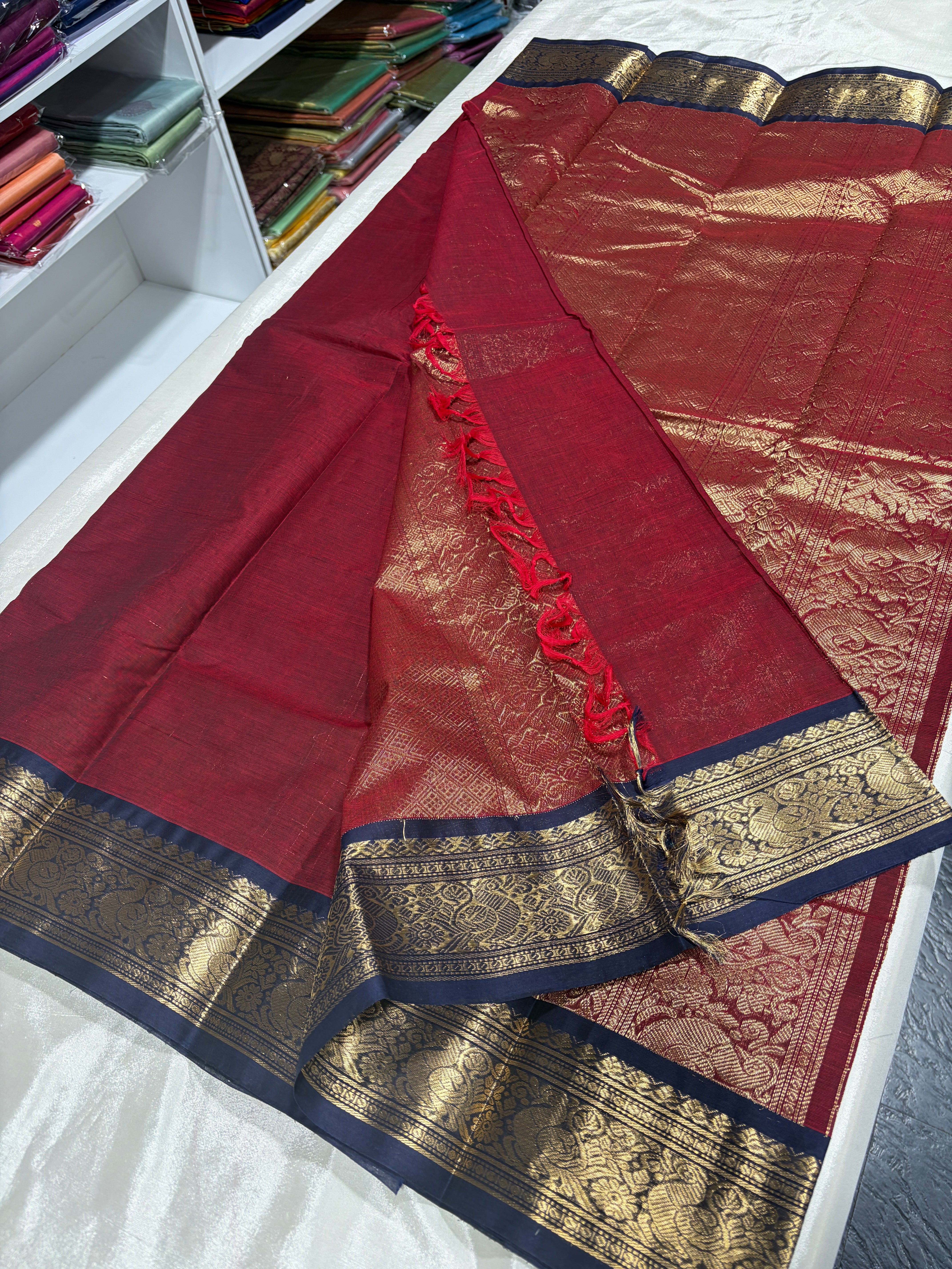 Kanchipuram Pure Cotton Sarees (Copy)
