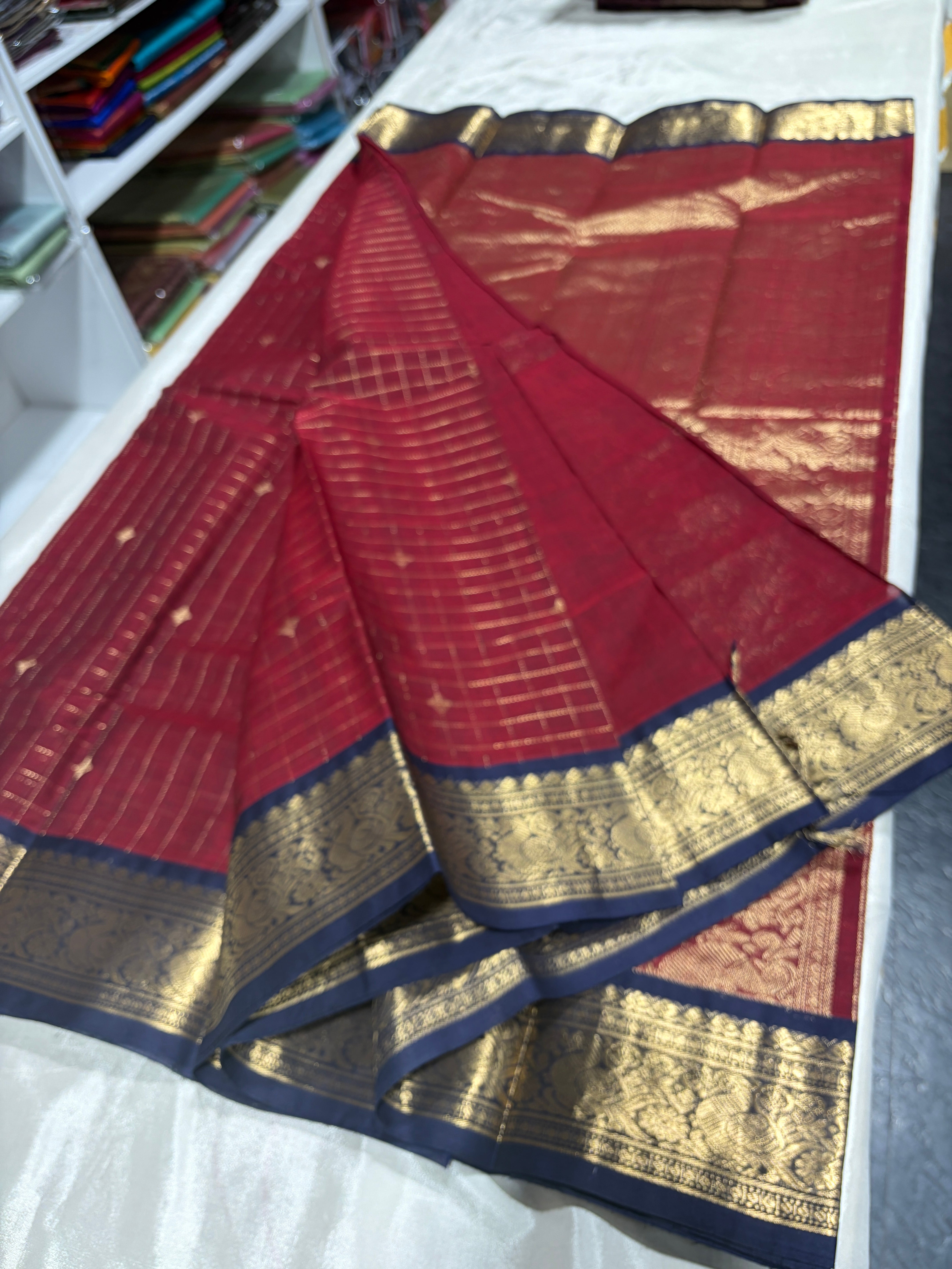 Kanchipuram Pure Cotton Sarees (Copy)