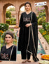 Adara Presents Kriti Rayon Silk With Embroidery Work Kurti Pant and Dupatta Collections