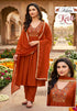 Adara Presents Kriti Rayon Silk With Embroidery Work Kurti Pant and Dupatta Collections