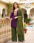Adara Presents Dipti VOL-1 Rayon Silk With Embroidery Work Top Bottom and Dupatta Collections