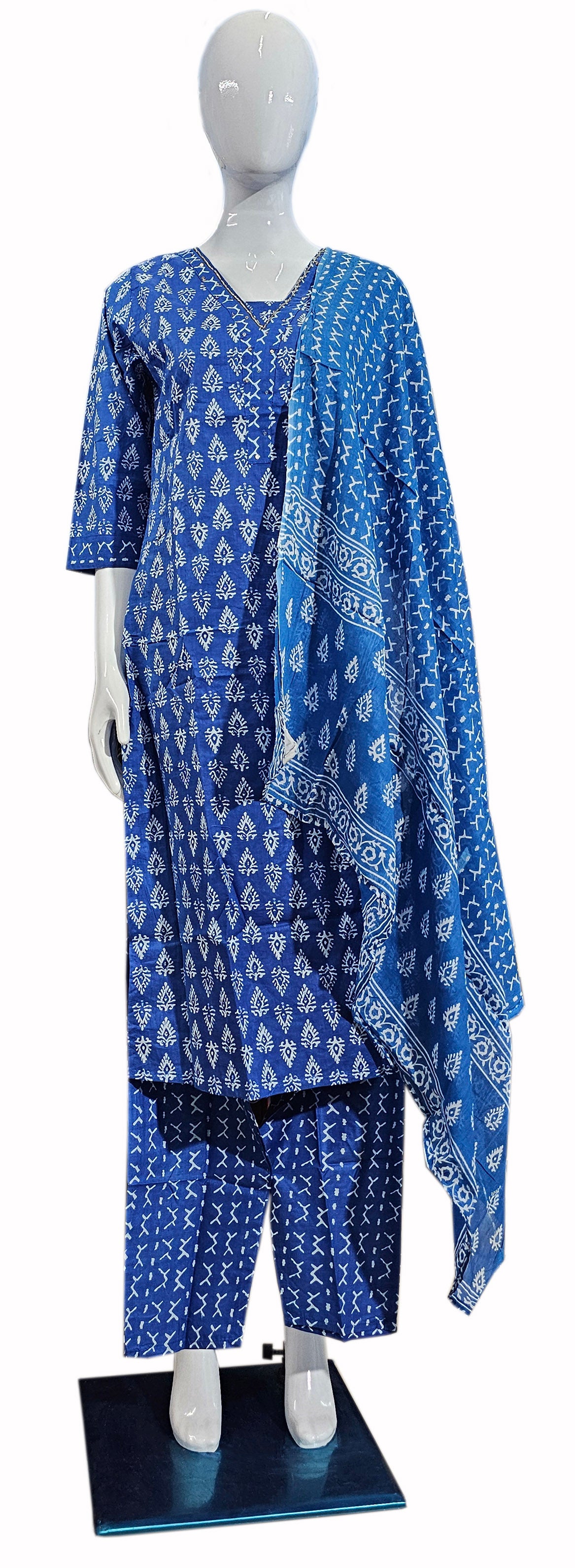 Cotton Fancy Dress Top with Pant and Dupatta Collection