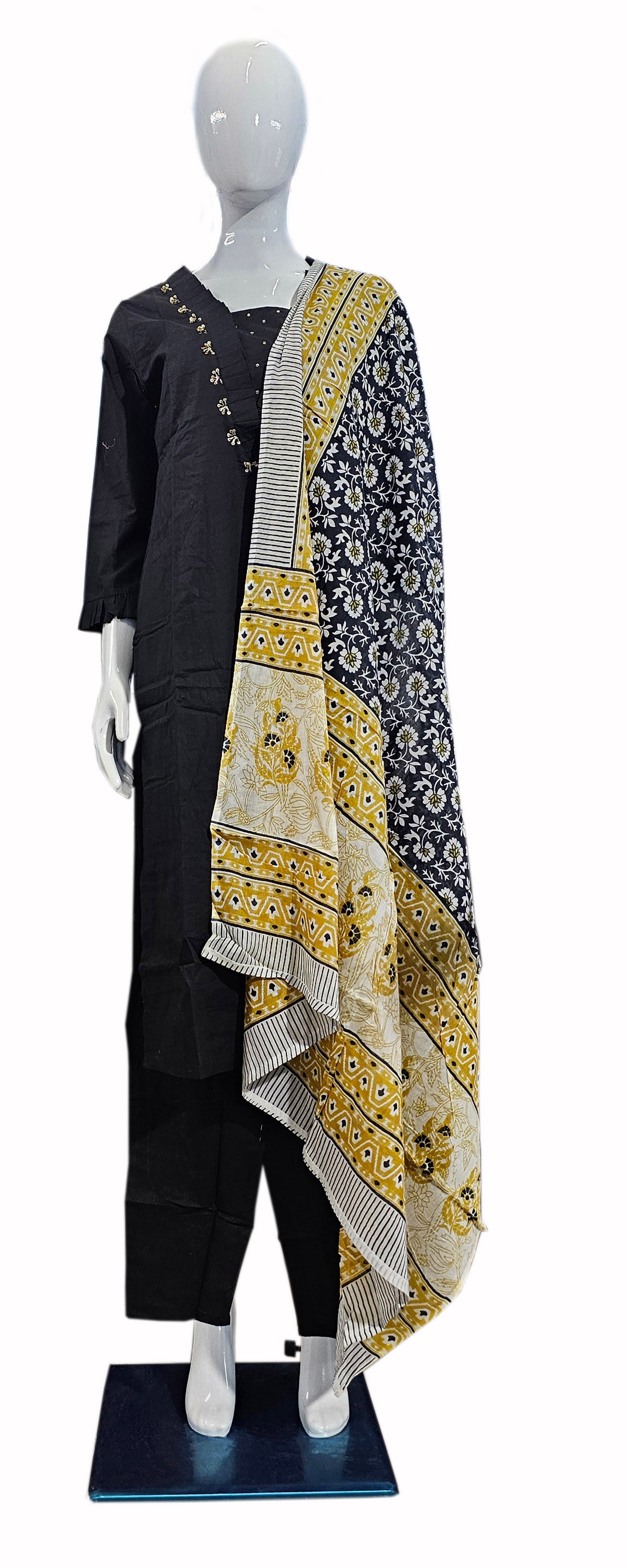 Cotton Fancy Dress Top with Pant and Dupatta Collection