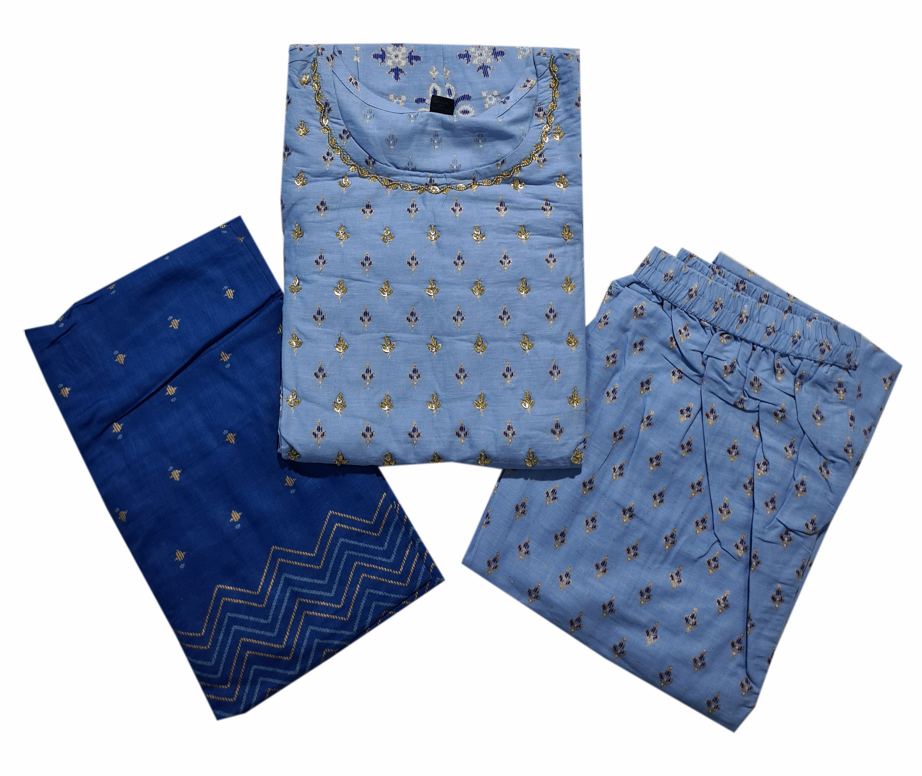 Cotton Fancy Dress Top with Pant and Dupatta Collection