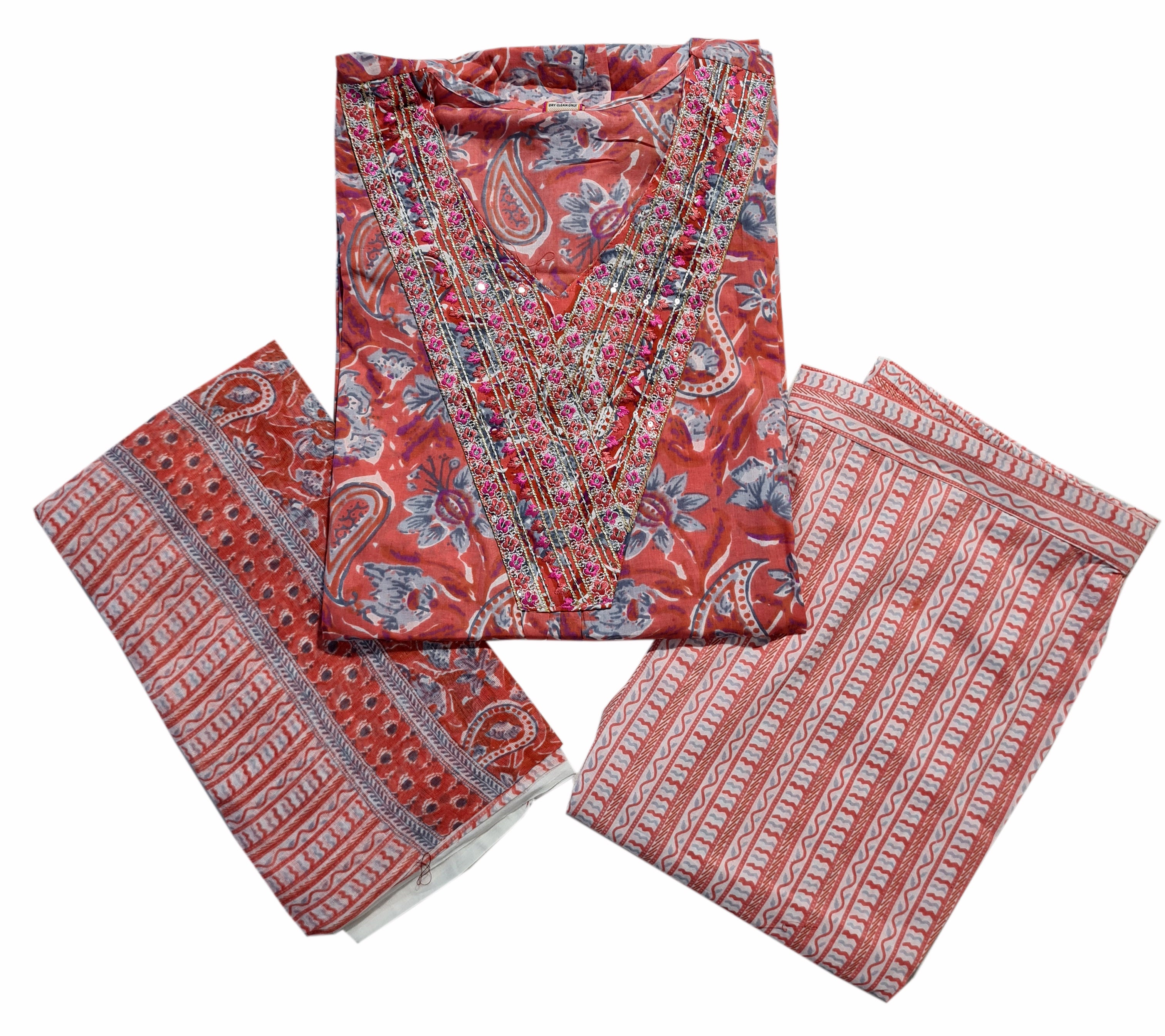 Cotton Fancy Dress Top with Pant and Dupatta Collection