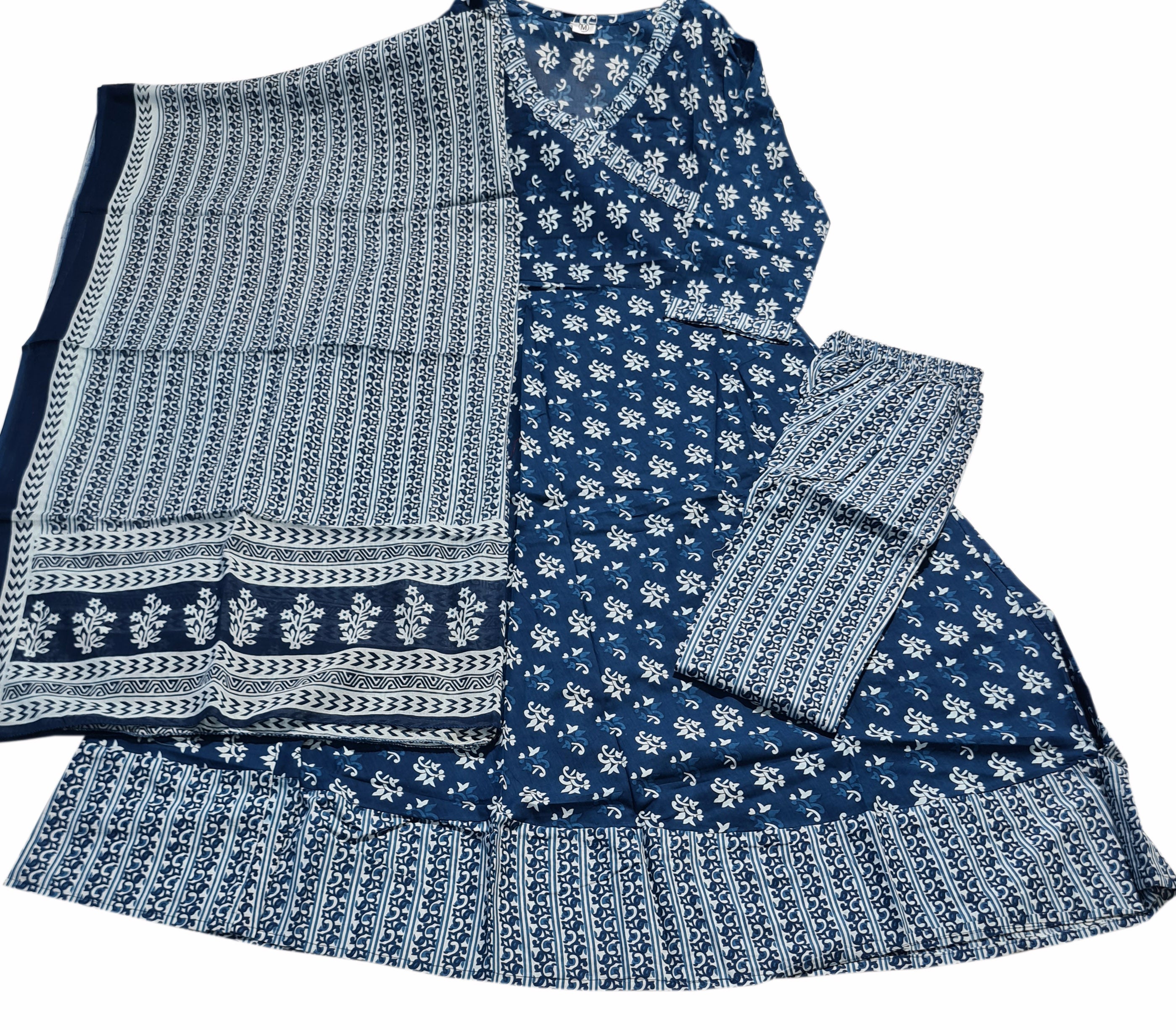 Cotton Fancy Dress Top with Pant and Dupatta Collection
