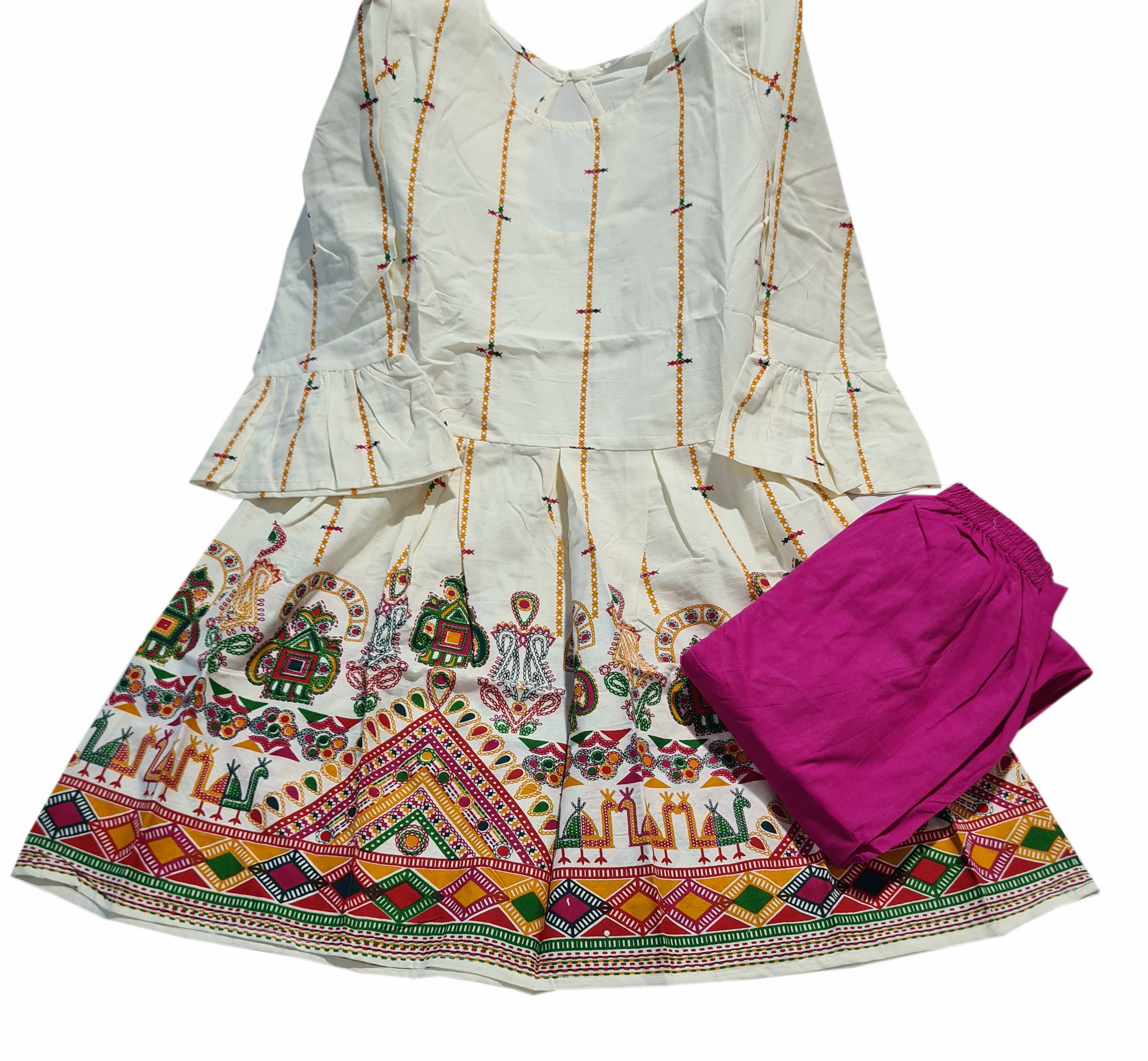 Cotton Fancy Dress Top and Skirt Collection