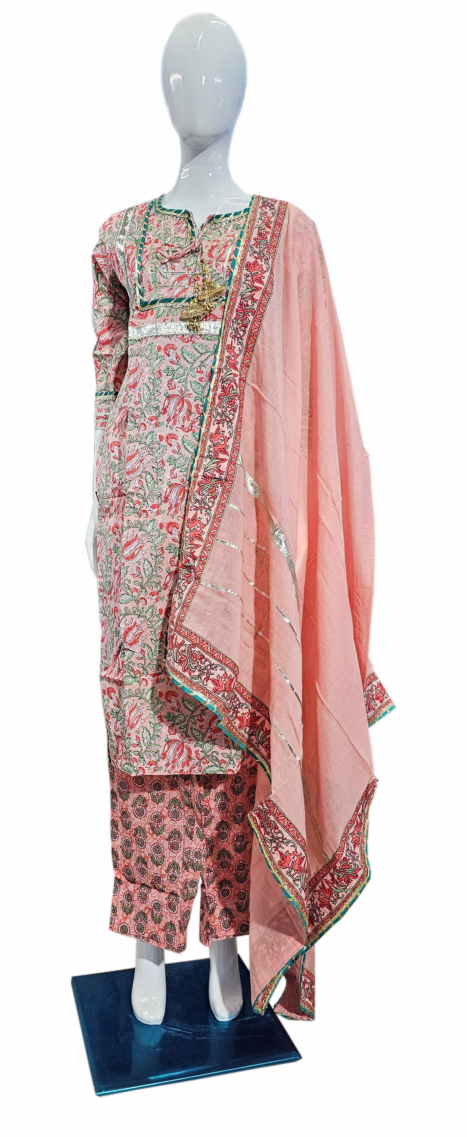 Cotton Fancy Dress Top with Pant and Dupatta Collection
