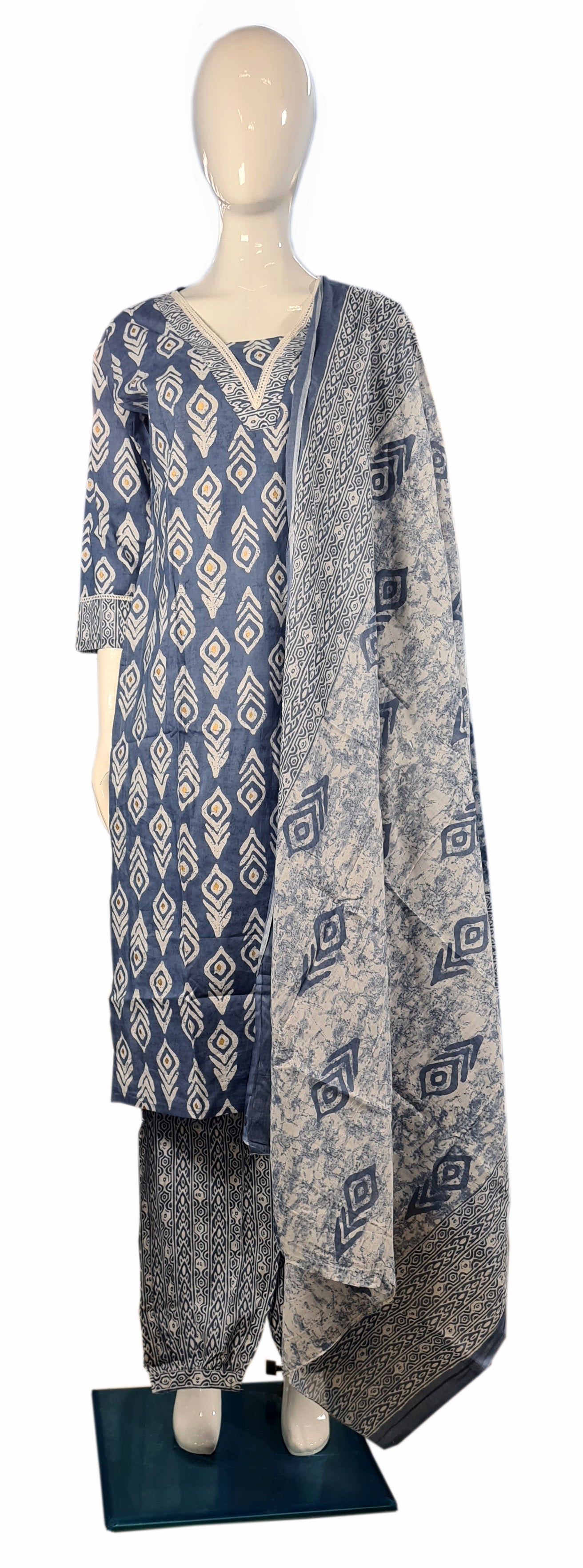 Cotton Fancy Dress Top with Pant and Dupatta Collection