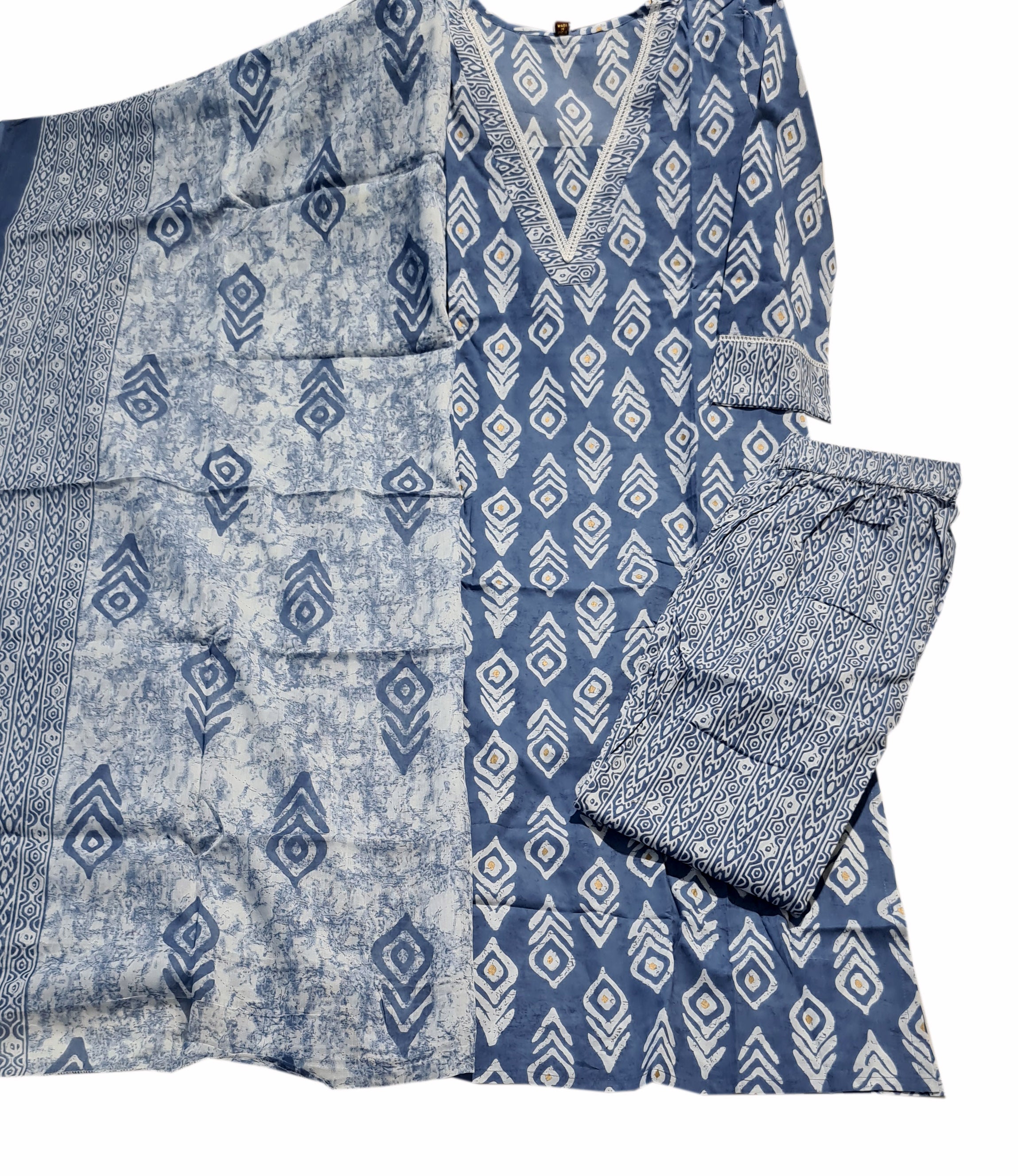 Cotton Fancy Dress Top with Pant and Dupatta Collection