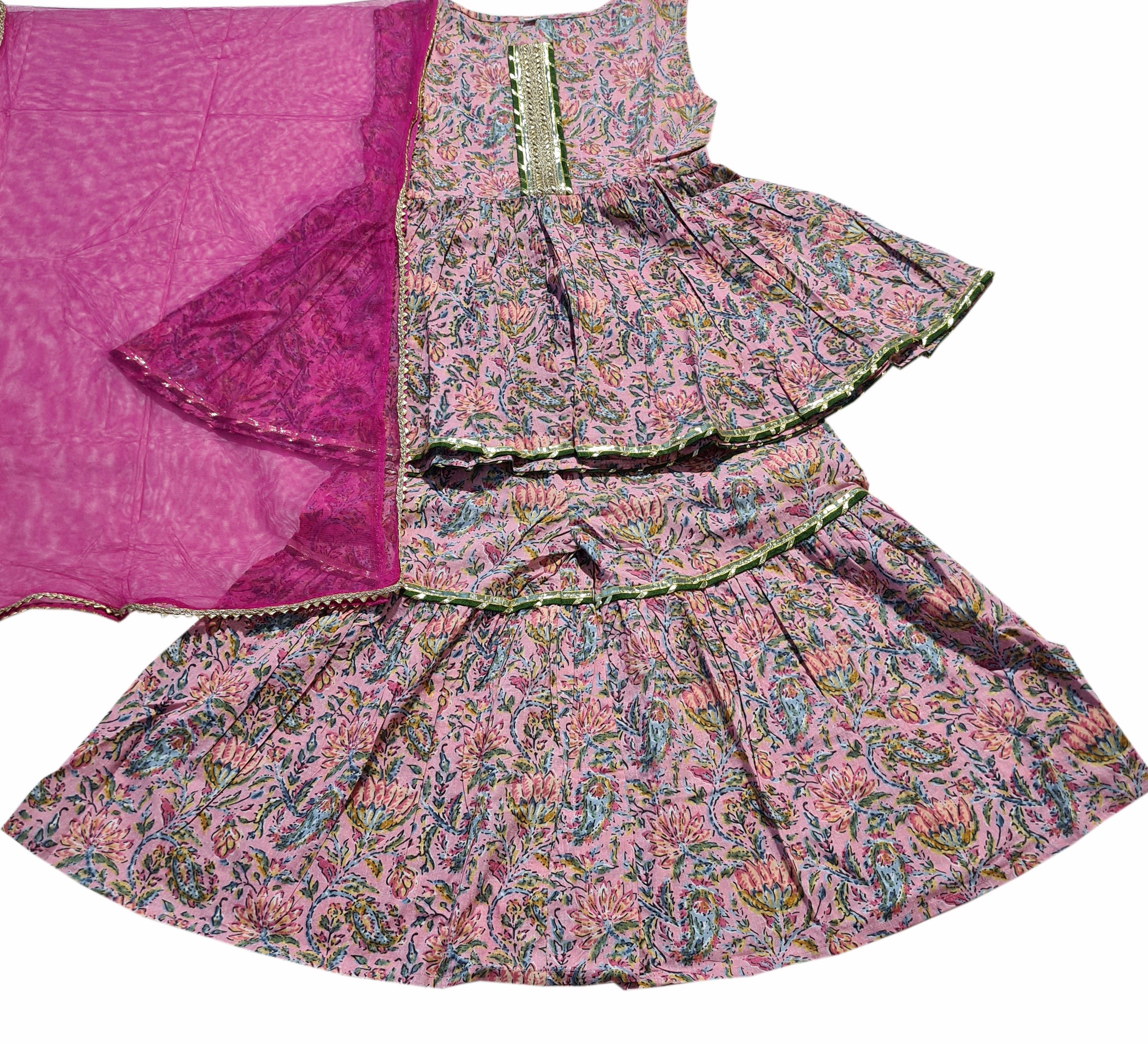 Cotton Fancy Dress Top with Pant and Dupatta Collection