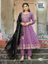 Blue Hills Presents Batu Caves Zari Embroidery Big Size Readymade Rayon Salwar Suits Collections