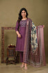 Roman Silk With Embroidery Work With Floral Dupatta Collection