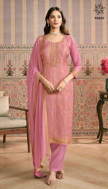 Vinay Kuleesh Presents Peehu Viscose Simmer Jacquard Attractive Look 3Pcs Dress Collections