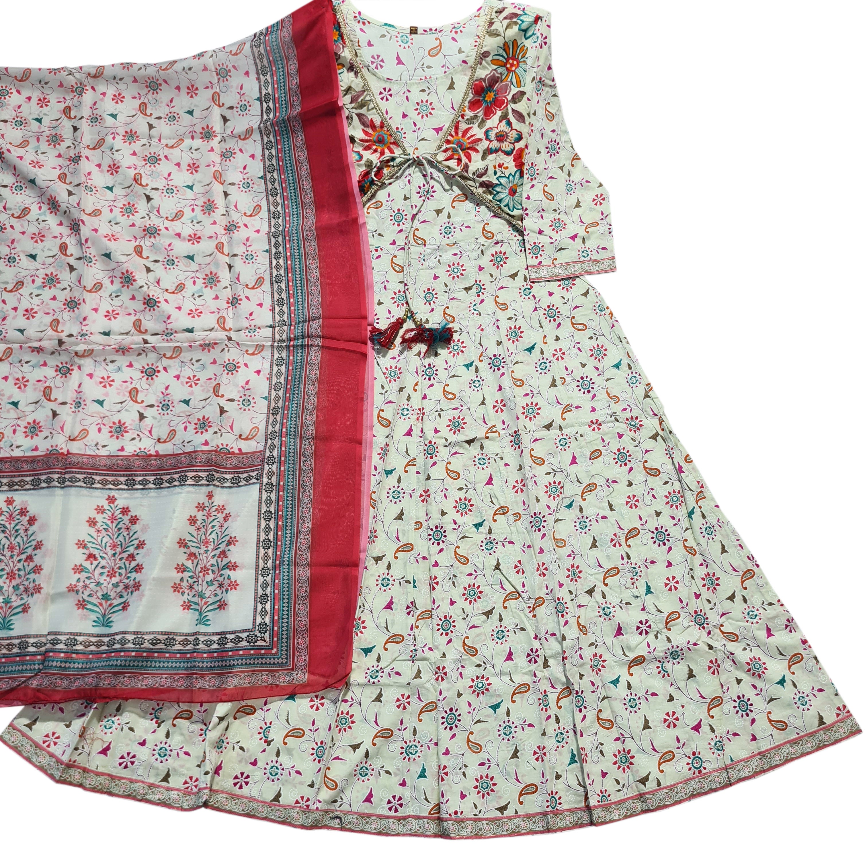 Cotton Fancy Dress Top with Dupatta Collection