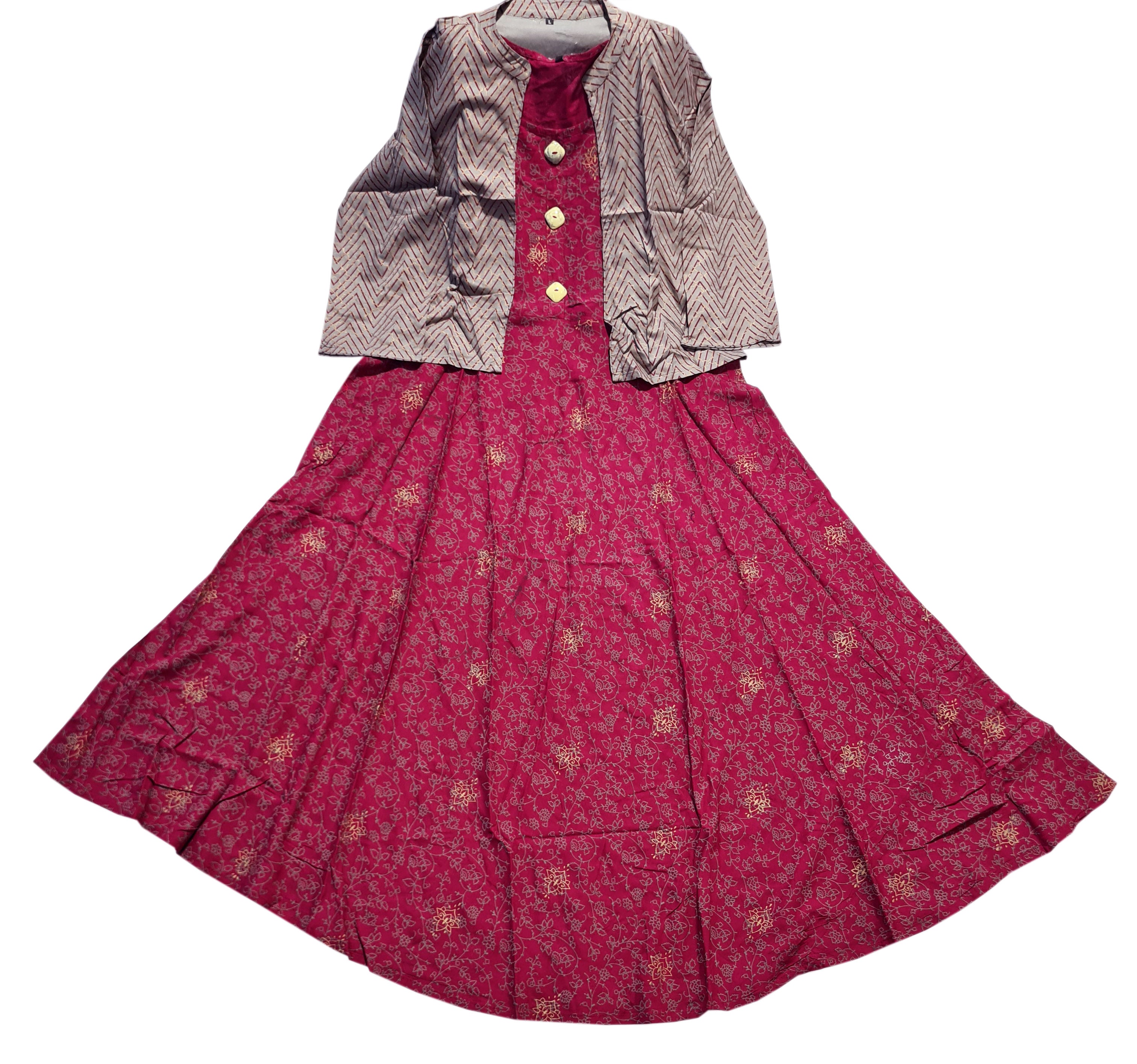 Cotton Fancy Dress Top with Shrug Collection