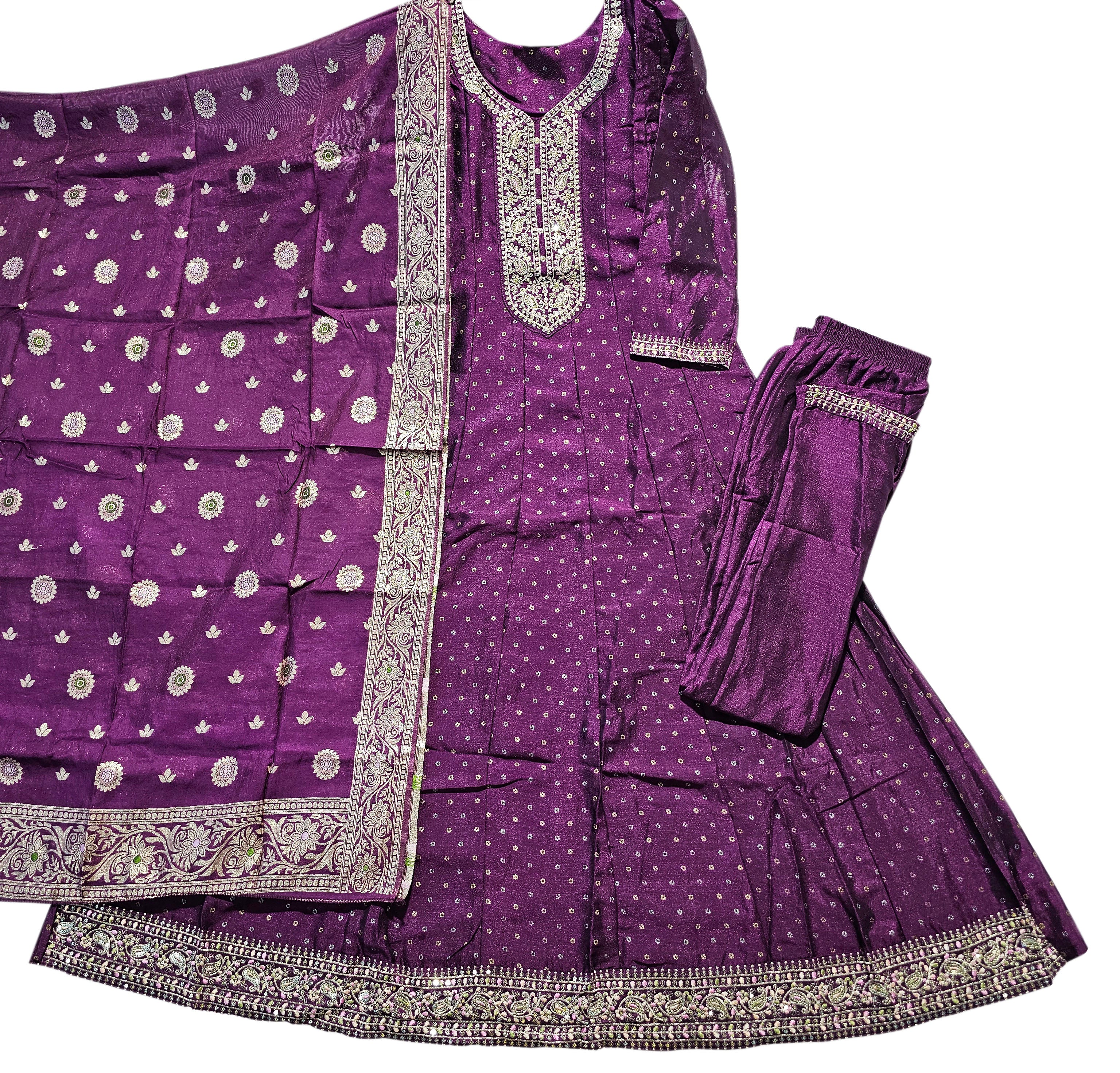 Radhika Mahek VOL-2 by Vichitra Silk With Embroidery Work With Full Inner Chanderi Mina Jacquerd Dupatta Collection