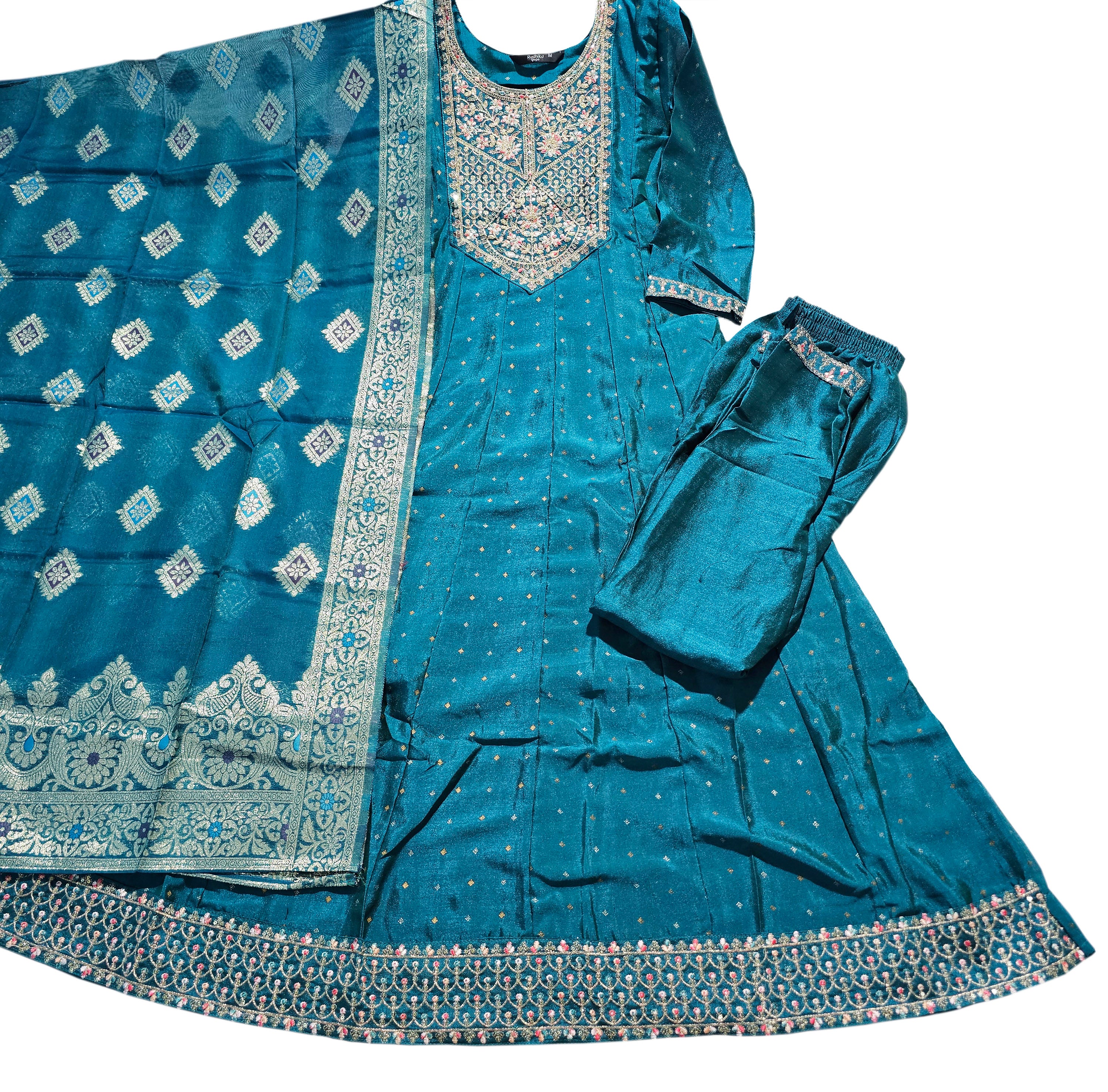 Radhika Mahek VOL-2 by Vichitra Silk With Embroidery Work With Full Inner Chanderi Mina Jacquerd Dupatta Collection