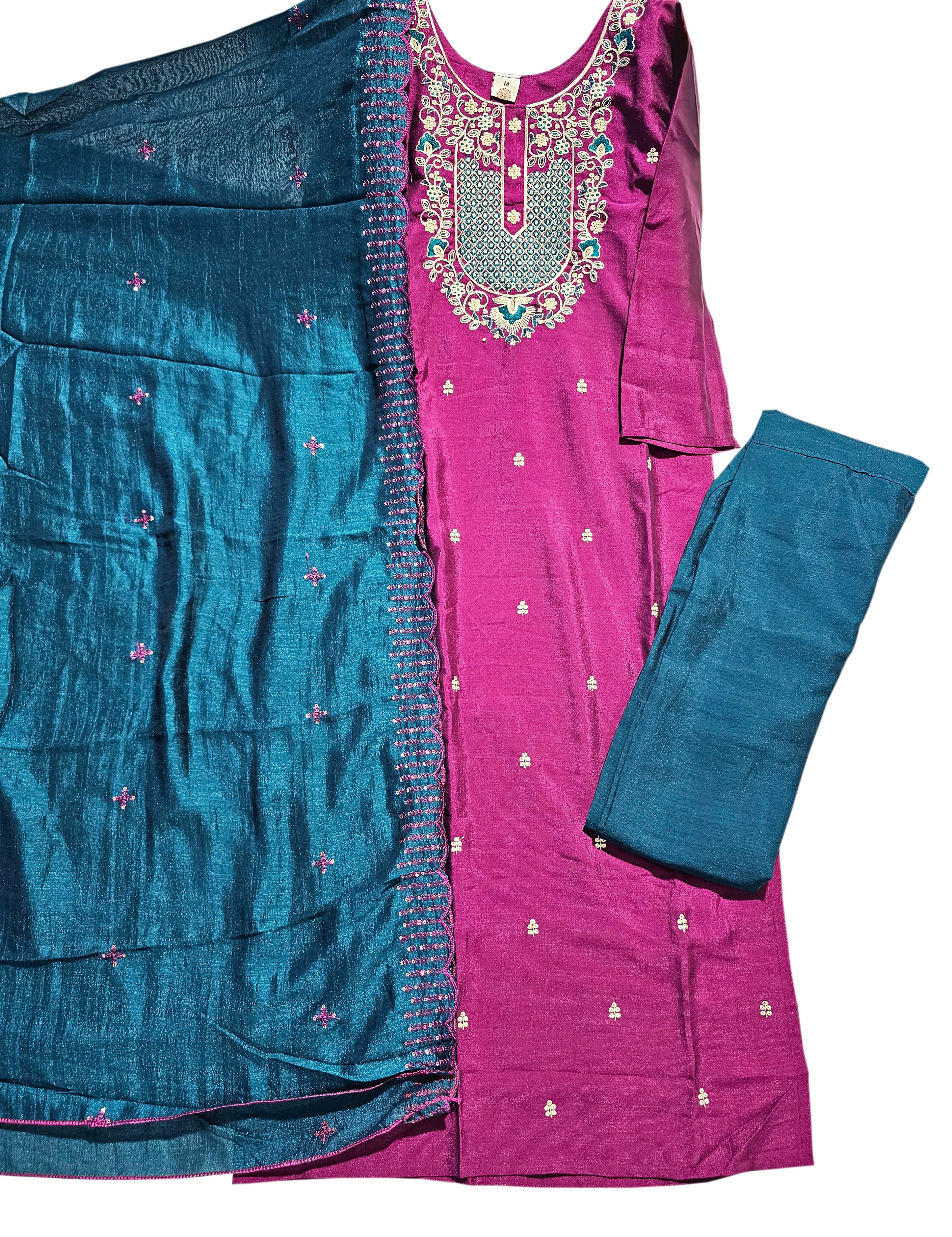 Hotstar Vichitra Silk Readymade Set With Inner And Heavy Dupatta Work Collections