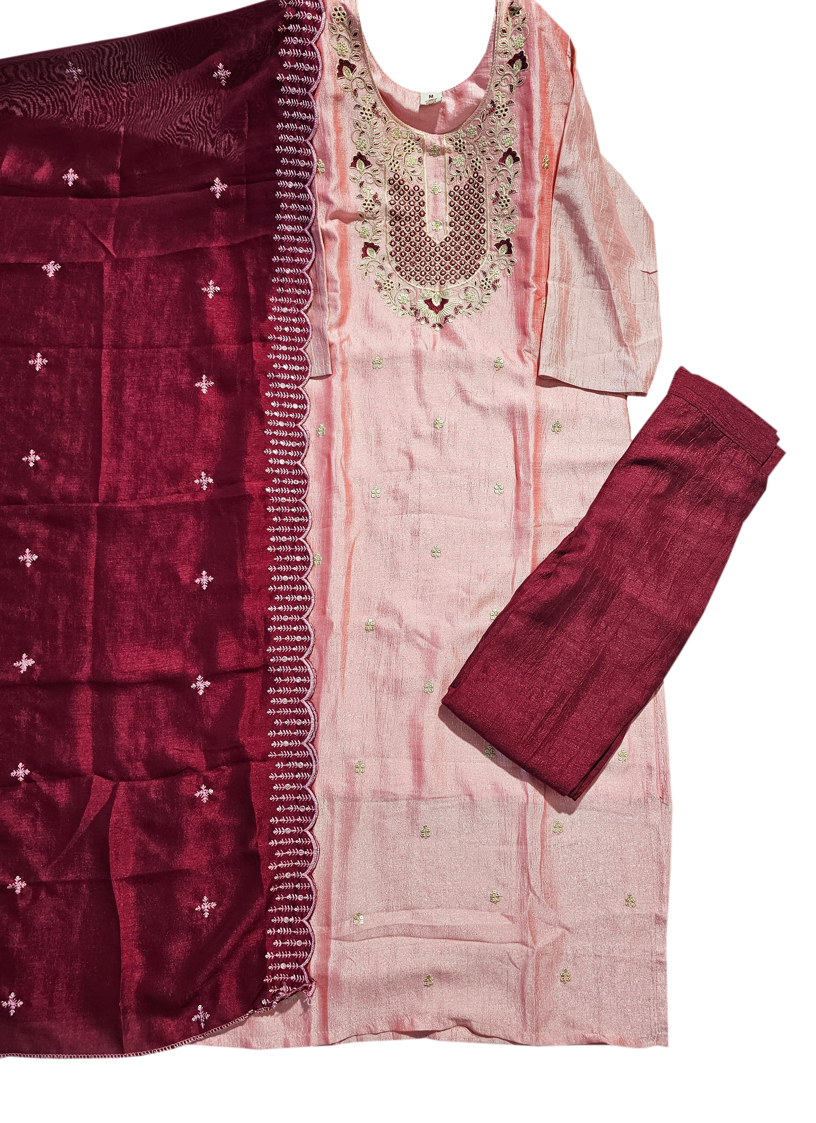 Hotstar Vichitra Silk Readymade Set With Inner And Heavy Dupatta Work Collections
