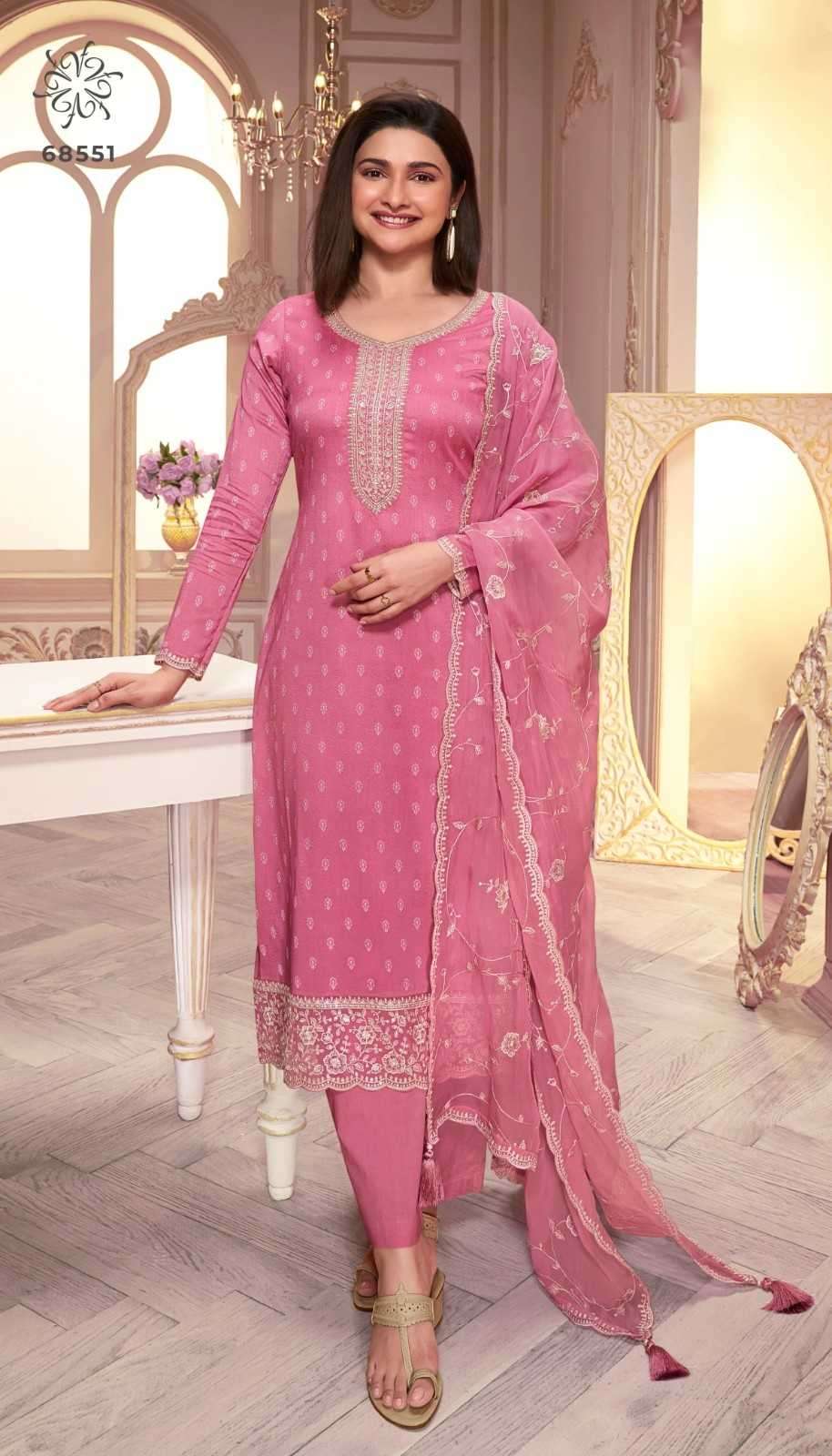 Vinay Presents Kuleesh Purva Hitlist Beautiful Print Thread Embroidery Georgette Suits Collections