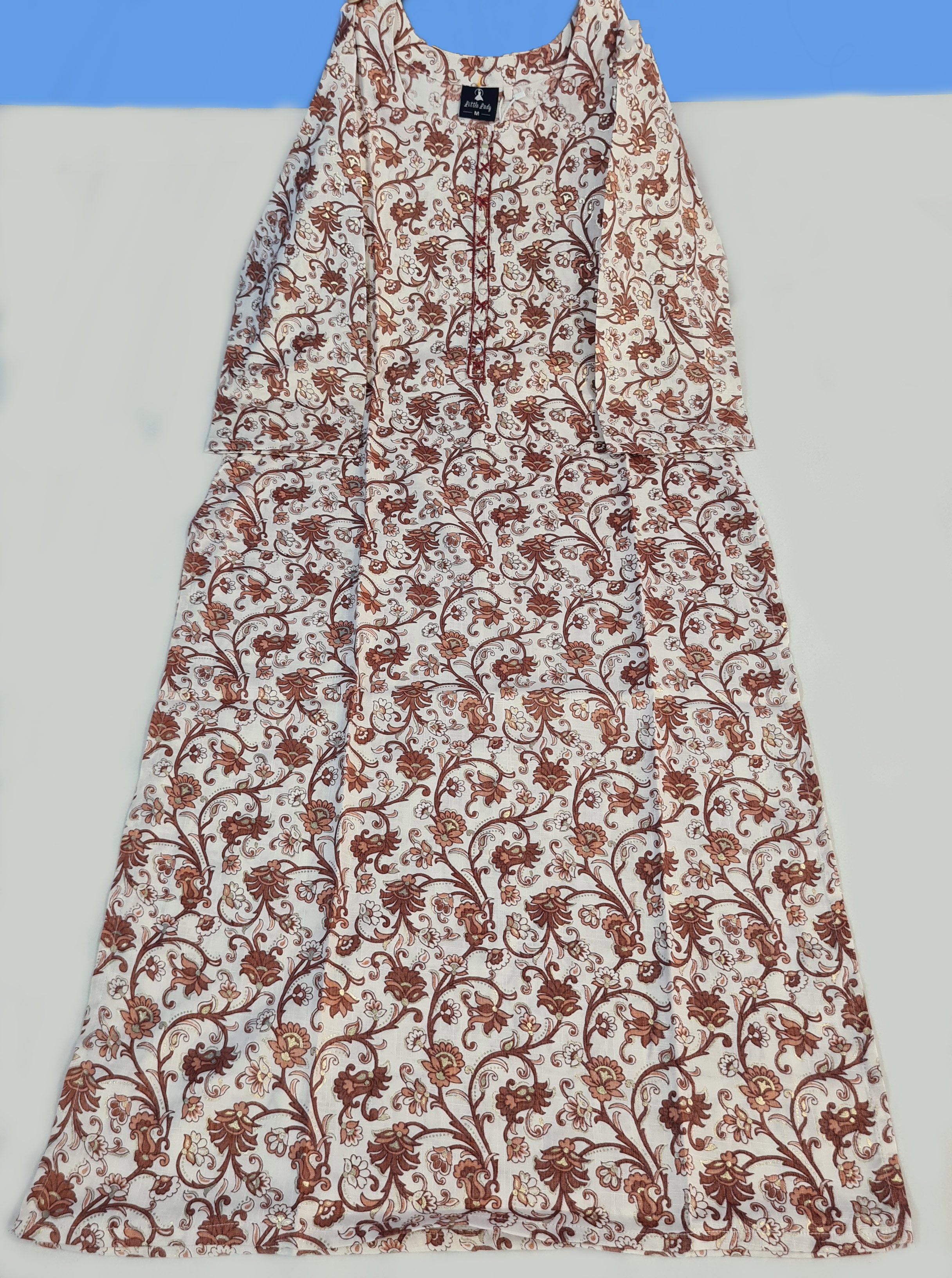 Bangalore Silk Printed Kurtis With Neck Work