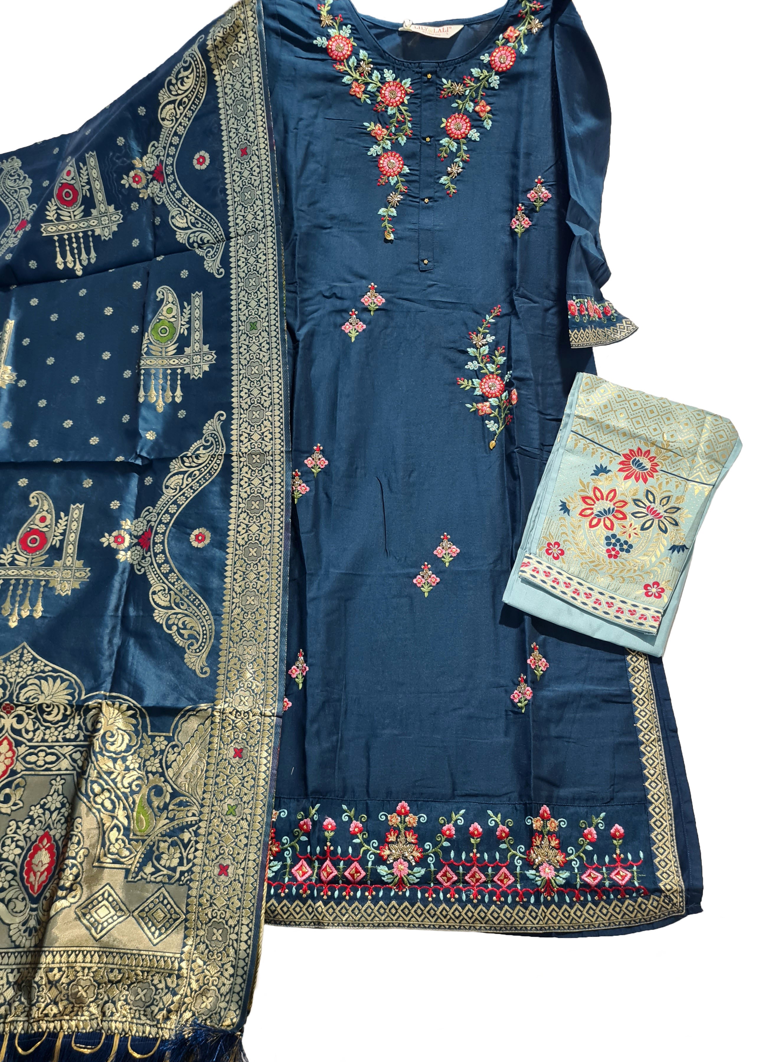 Lily & Lali Presents Meenakari VOL-3 Designer Party Wear Readymade Salwar Suits