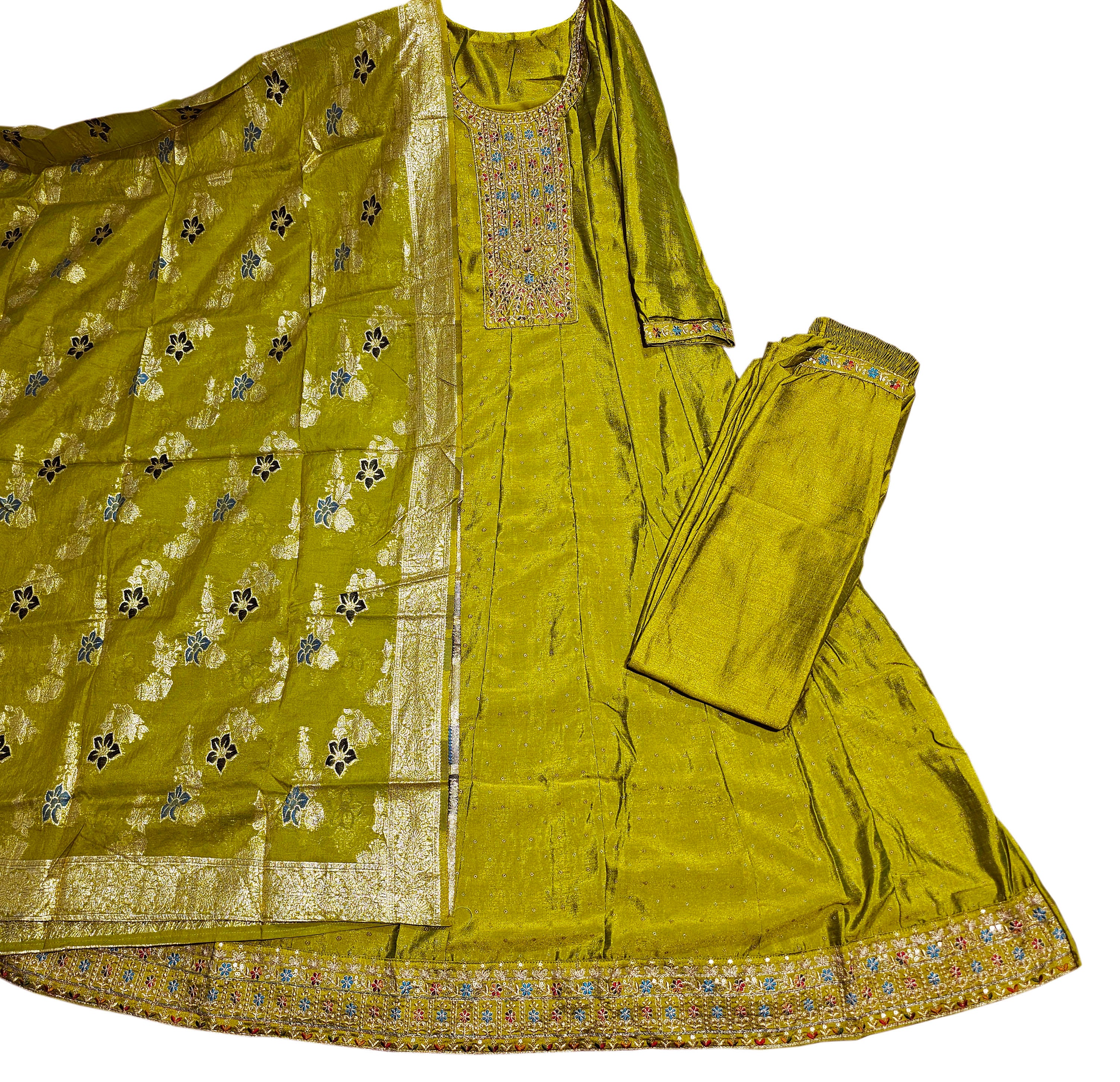 Radhika Mahek VOL-2 by Vichitra Silk With Embroidery Work With Full Inner Chanderi Mina Jacquerd Dupatta Collection