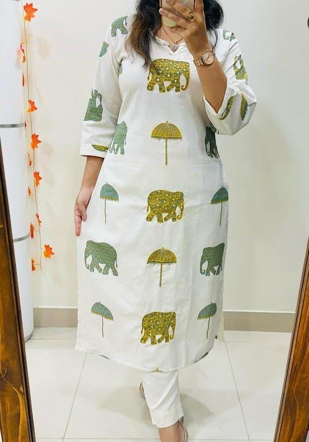 Cotton Fancy Dress Top with Pant Collection