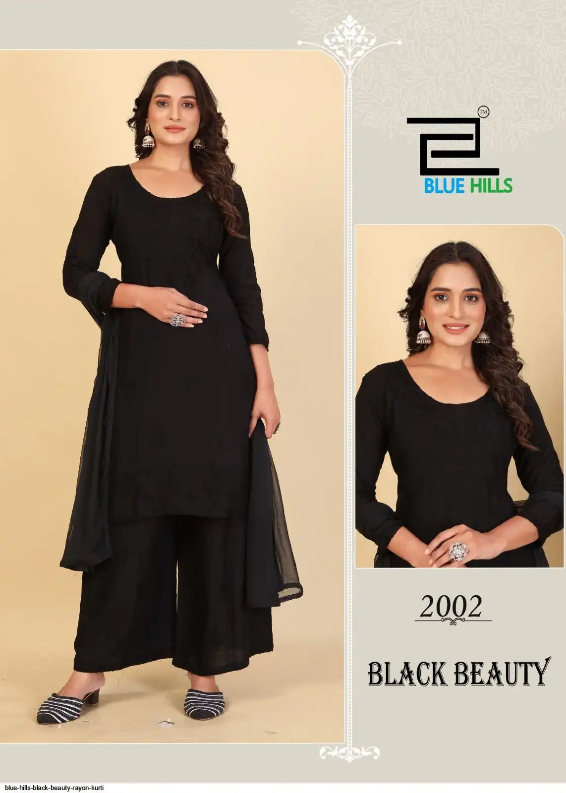 Blue Hills Black Beauty Elegant Readymade Suit Collections