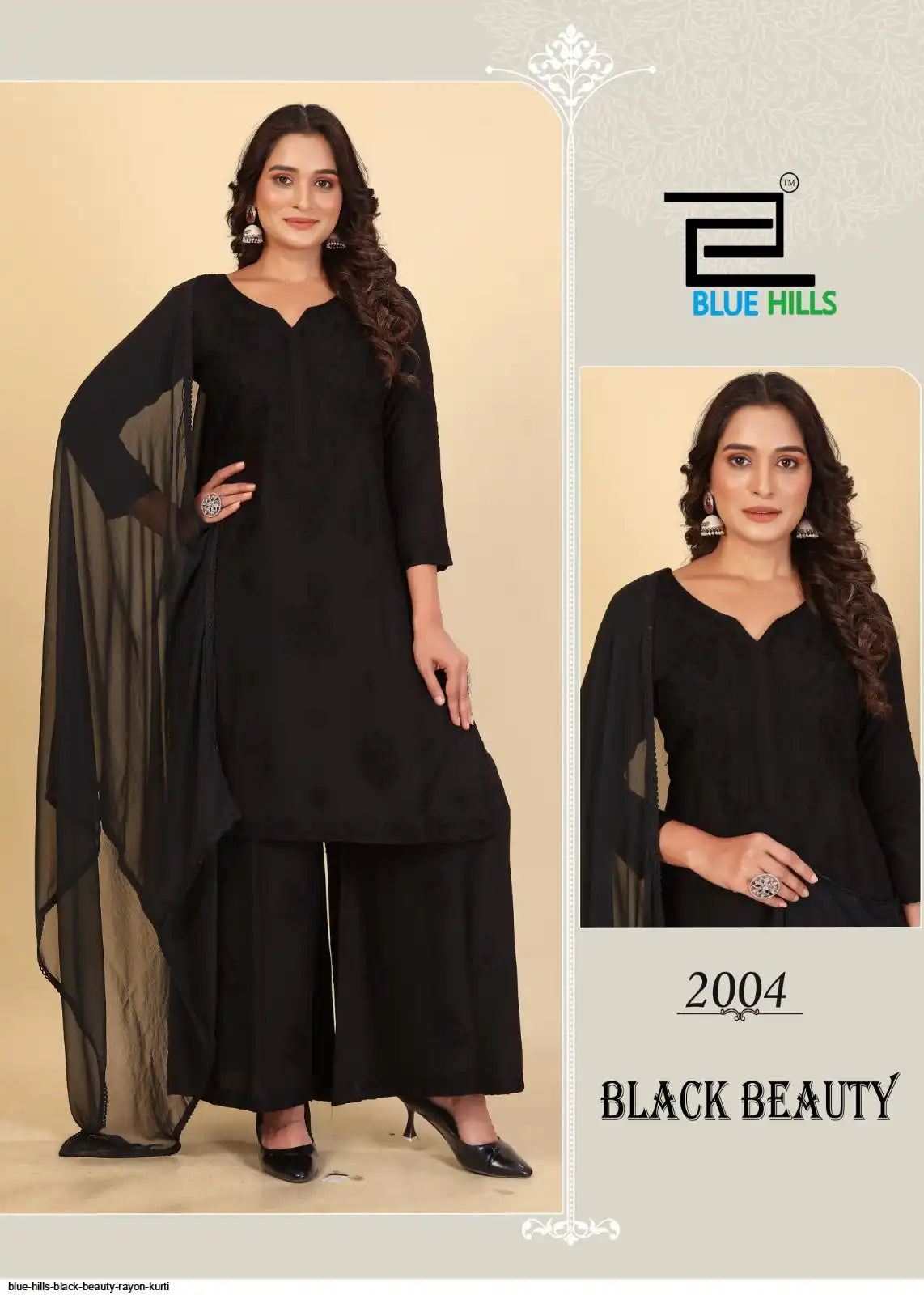 Blue Hills Black Beauty Elegant Readymade Suit Collections