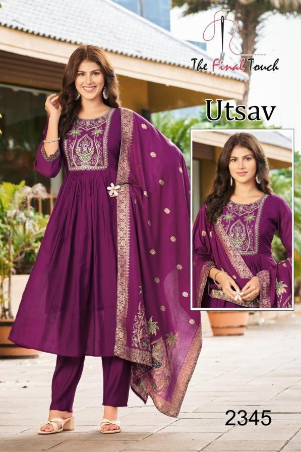 The Final Touch R R Fashion Utsav Series 2345 To 2349 Mul Readymade Stylish Combo Suits Collections