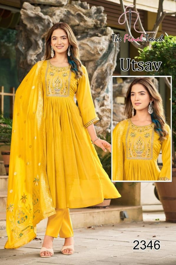 The Final Touch R R Fashion Utsav Series 2345 To 2349 Mul Readymade Stylish Combo Suits Collections