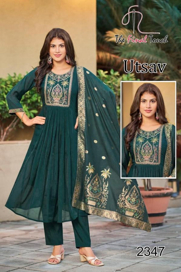 The Final Touch R R Fashion Utsav Series 2345 To 2349 Mul Readymade Stylish Combo Suits Collections