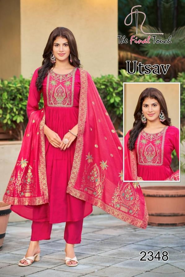 The Final Touch R R Fashion Utsav Series 2345 To 2349 Mul Readymade Stylish Combo Suits Collections