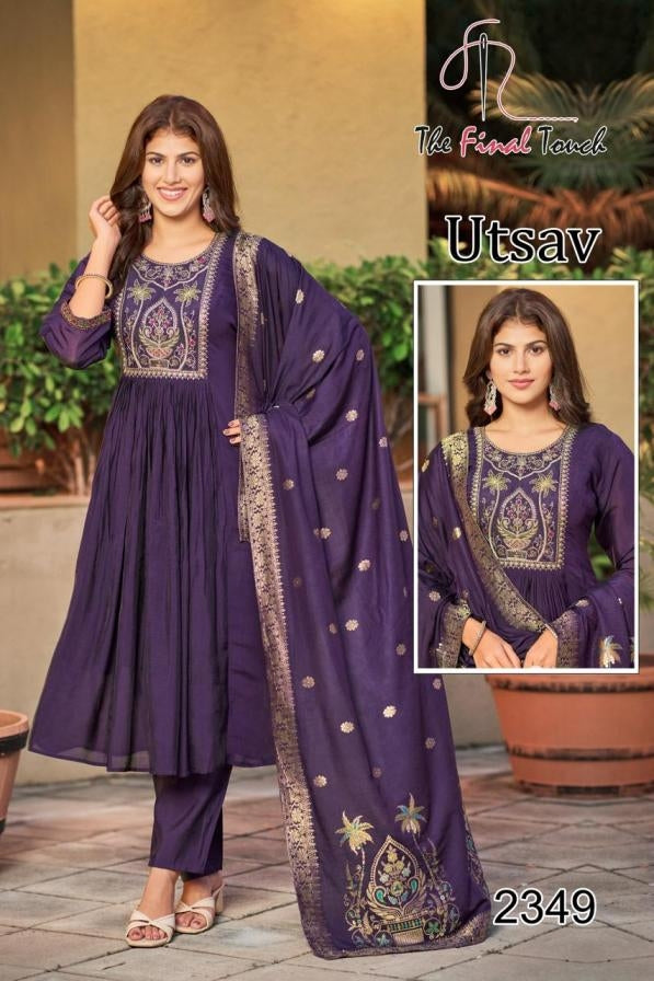 The Final Touch R R Fashion Utsav Series 2345 To 2349 Mul Readymade Stylish Combo Suits Collections