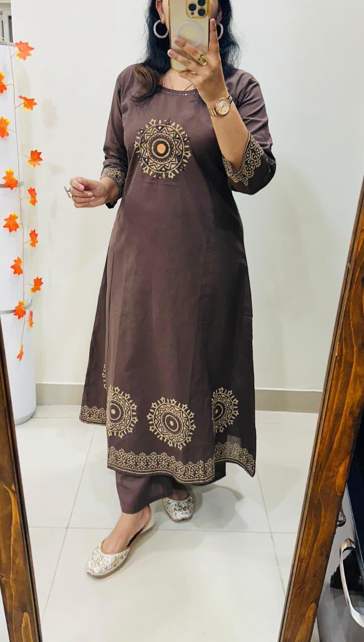 Cotton Fancy Dress Top with Pant Collection