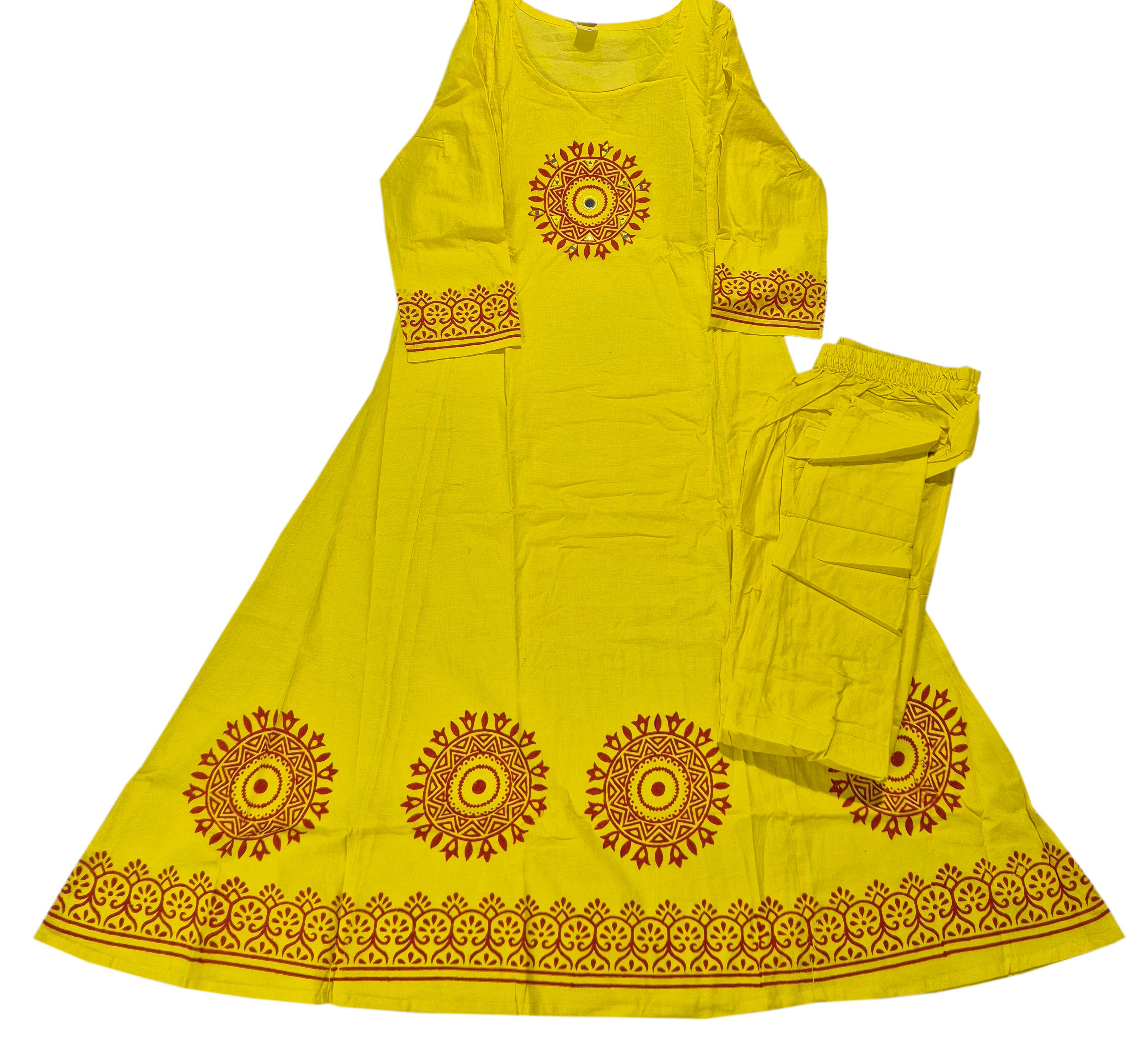 Cotton Fancy Dress Top with Pant Collection