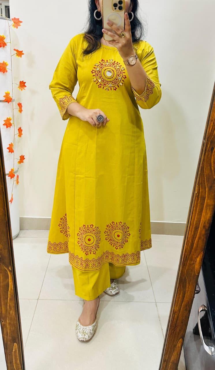 Cotton Fancy Dress Top with Pant Collection