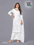 Snow White VOL-3 Series 3001 To 3004 By Blue Hills Designer Work Rayon Kurti With Plazzo And Dupatta Collections