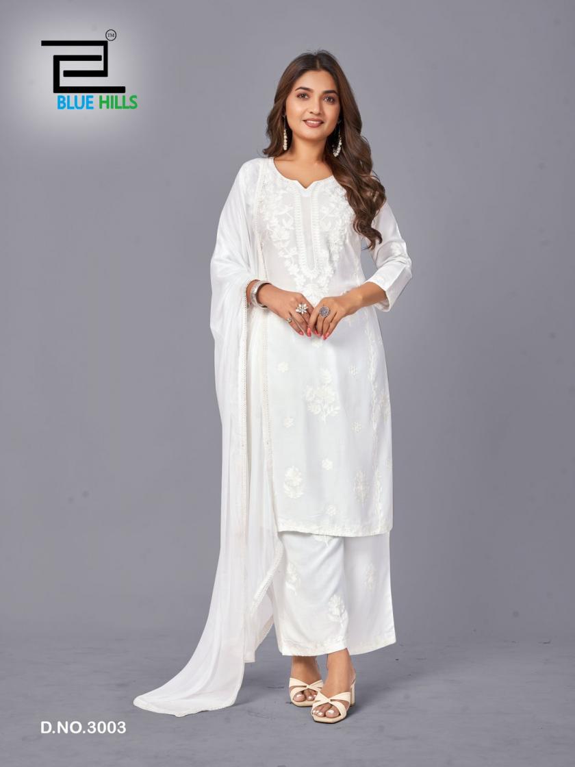 Blue Hills Snow White Vol 3 Rayon Readymade Collection