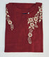 Bangalore Silk Kurtis With Neck Work