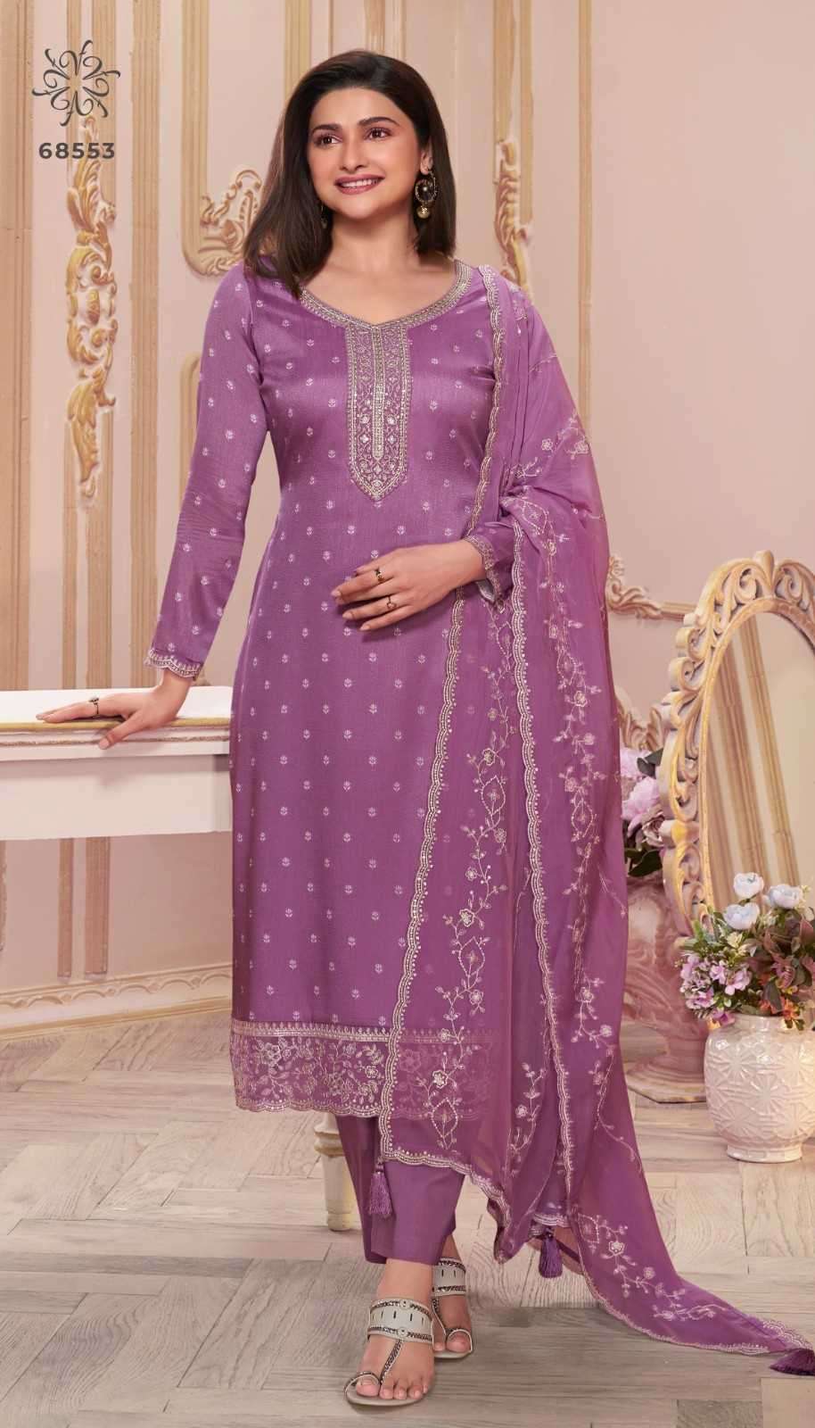 Vinay Presents Kuleesh Purva Hitlist Beautiful Print Thread Embroidery Georgette Suits Collections