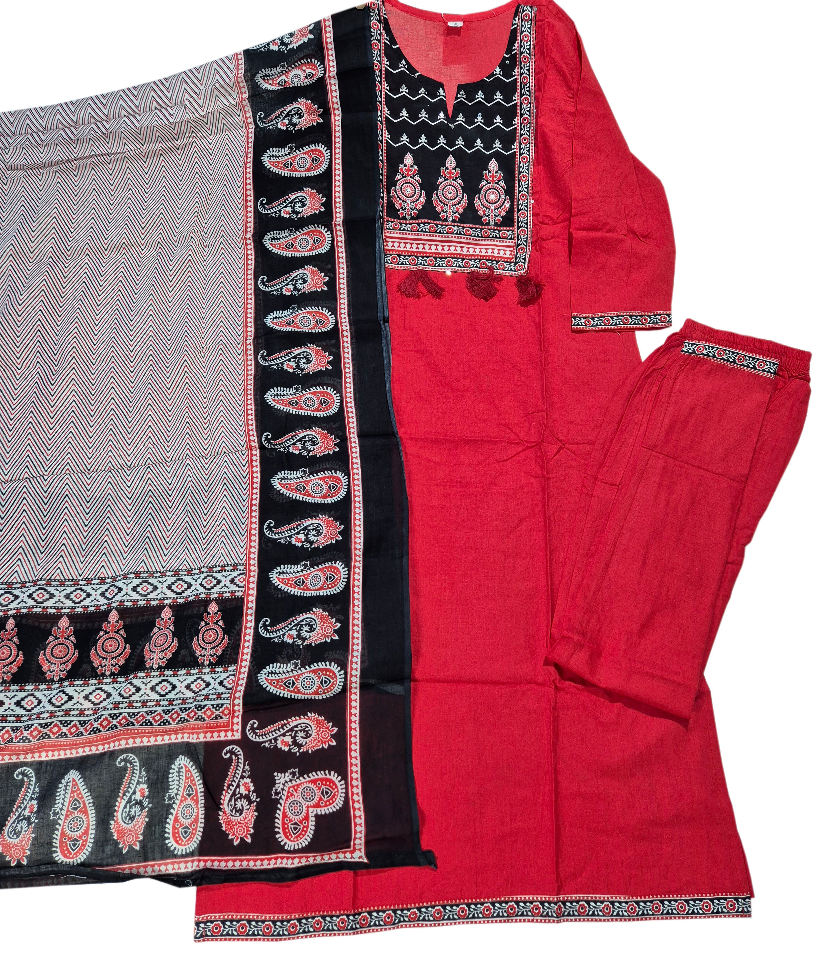 Cotton Fancy Dress Top with Pant and Dupatta Collection